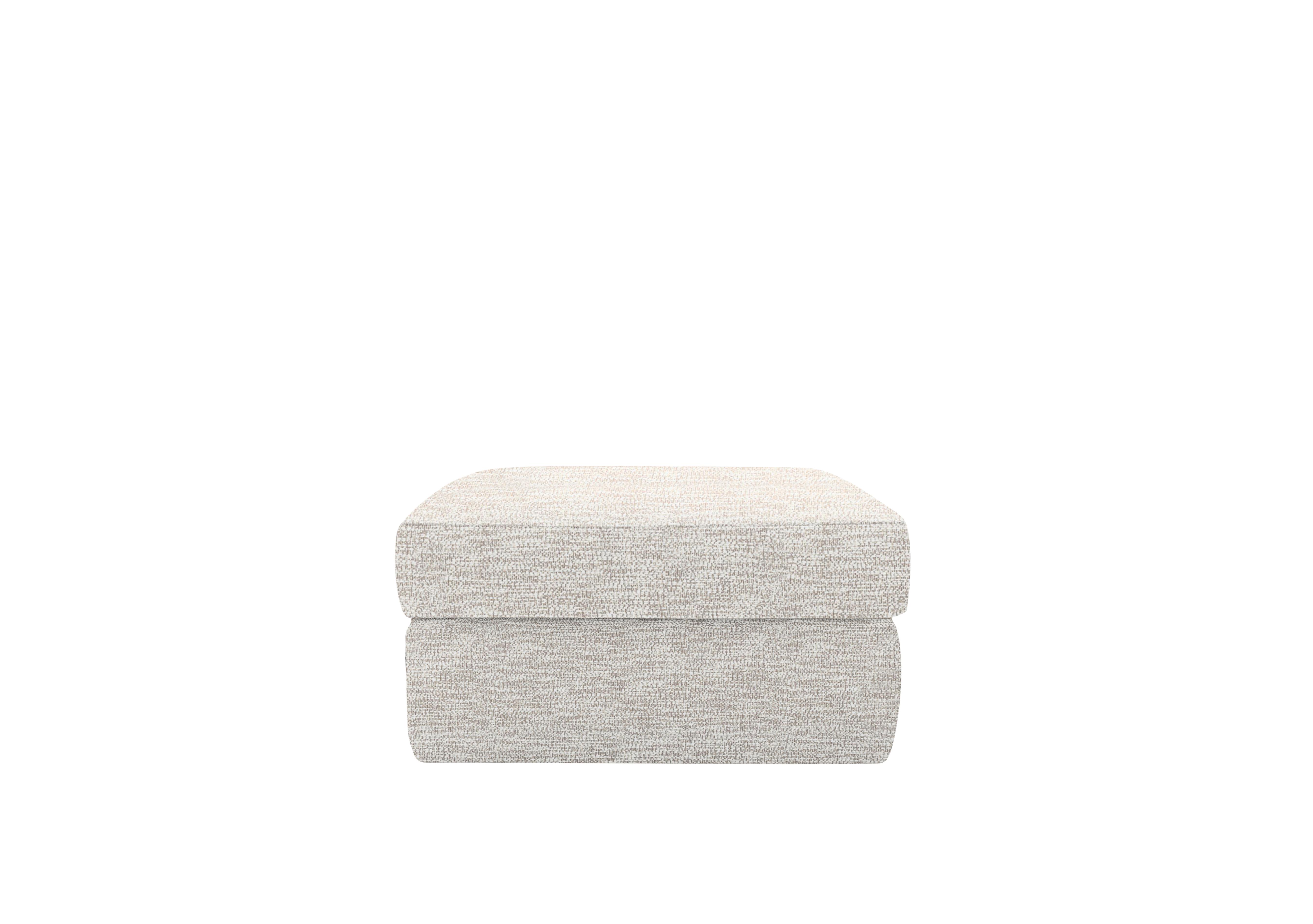 Seattle Fabric Storage Footstool in C931 Rush Cream on Furniture Village