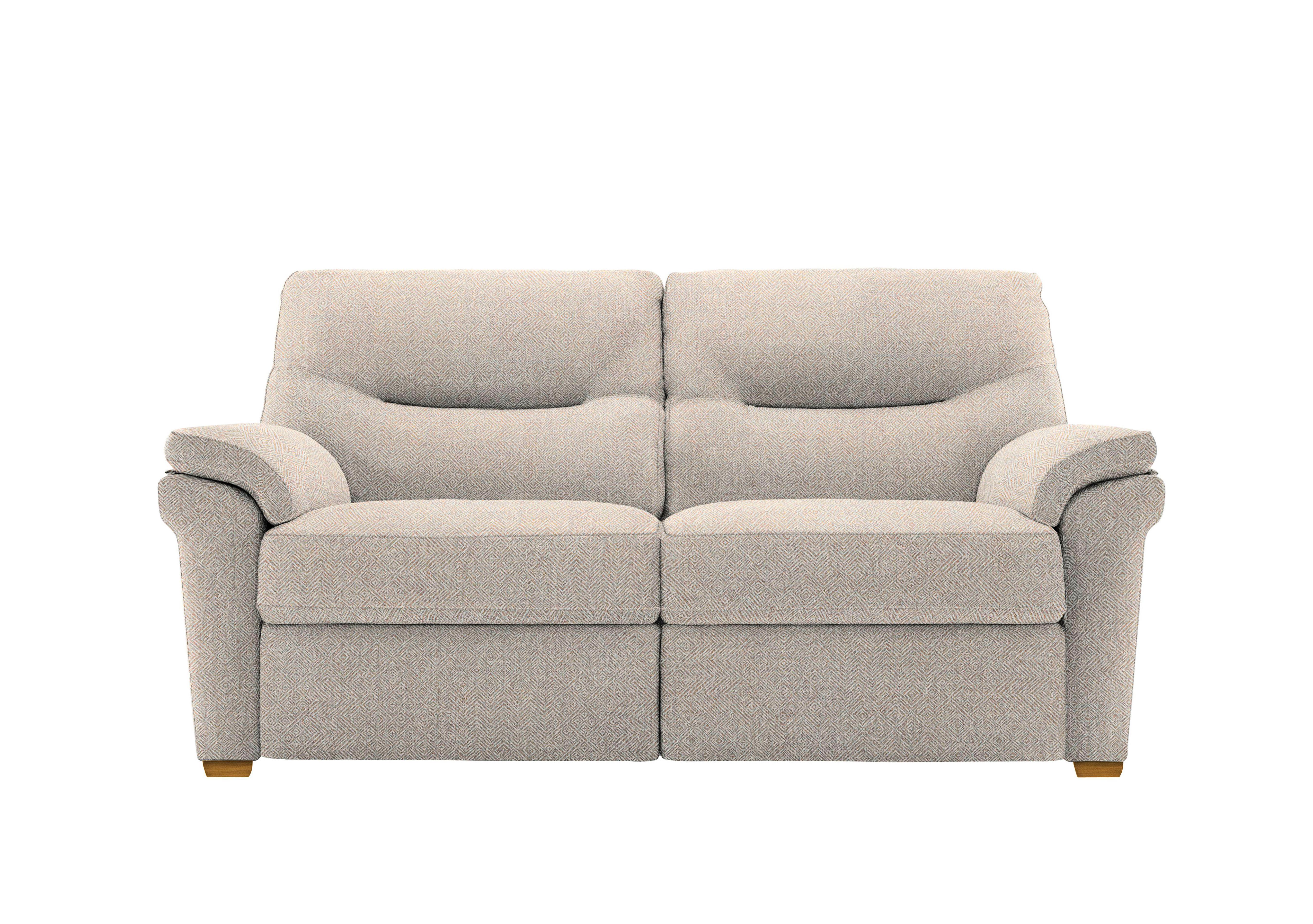 Seattle 2.5 Seater Fabric Sofa with Wooden Feet in B011 Nebular Blush Ok on Furniture Village