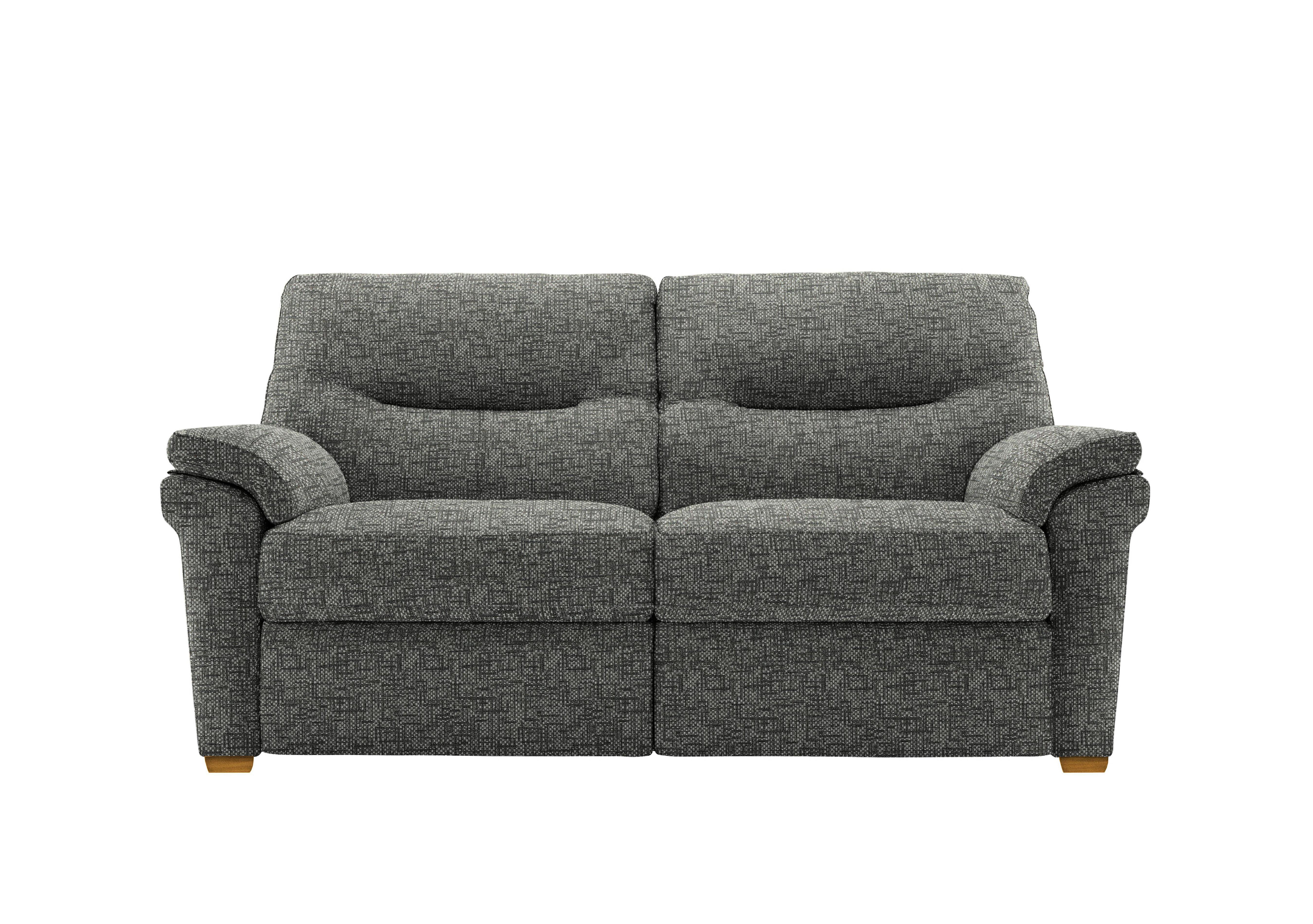 Seattle 2.5 Seater Fabric Sofa with Wooden Feet in B031 Remco Slate Ok on Furniture Village