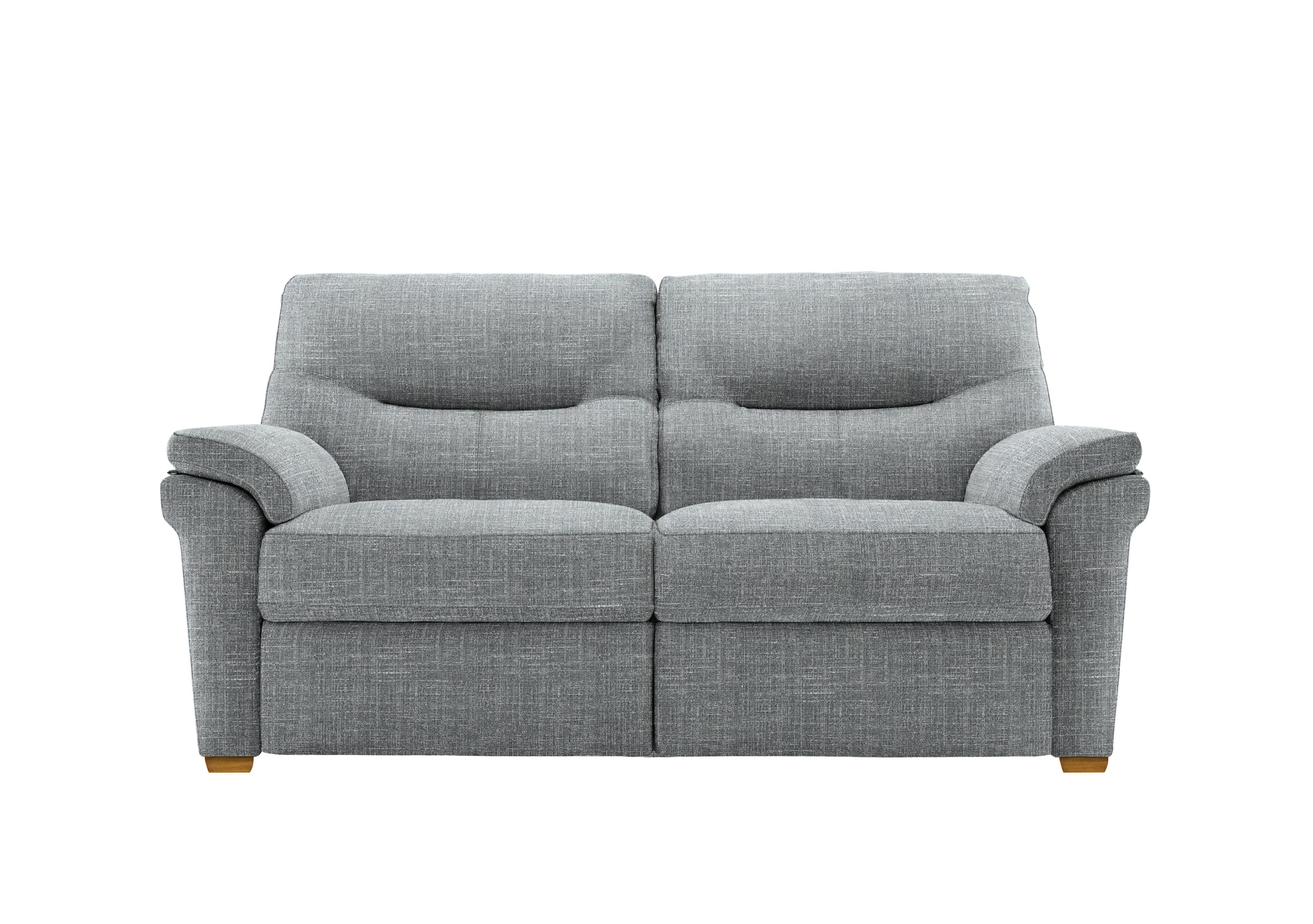 Seattle 2.5 Seater Fabric Sofa with Wooden Feet in B932 Beach Duck Egg Ok on Furniture Village