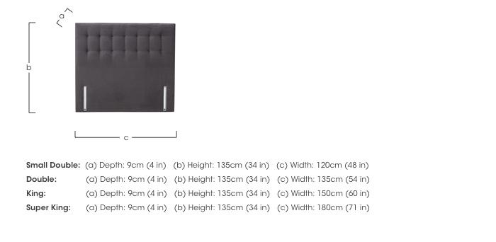 Coral Floor Standing Headboard in  on Furniture Village