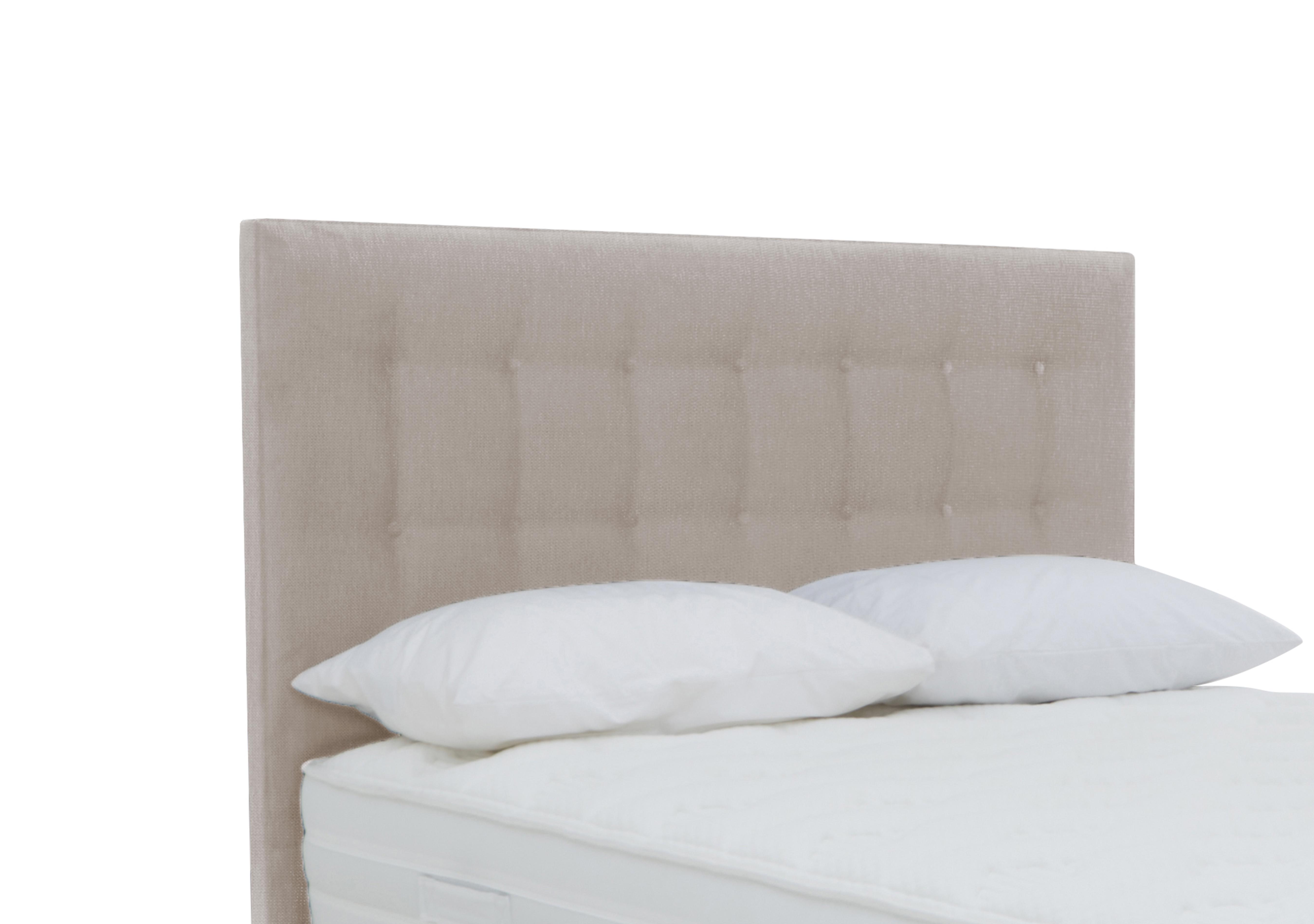 Coral Floor Standing Headboard in Luxury Sandstone on Furniture Village