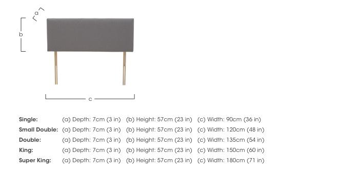 Carbon Strutted Headboard in  on Furniture Village