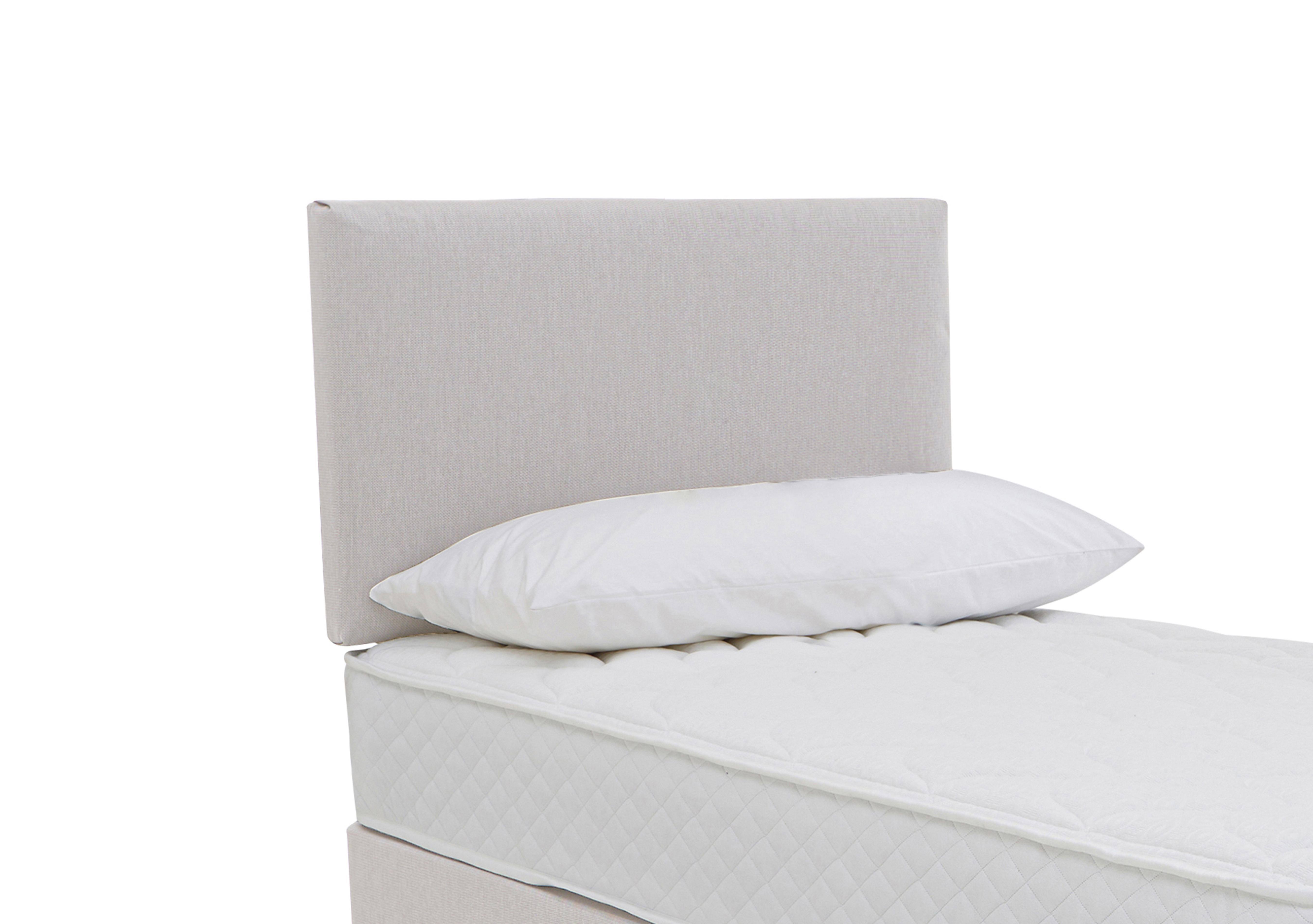 Carbon Strutted Headboard in Luxury Dove on Furniture Village