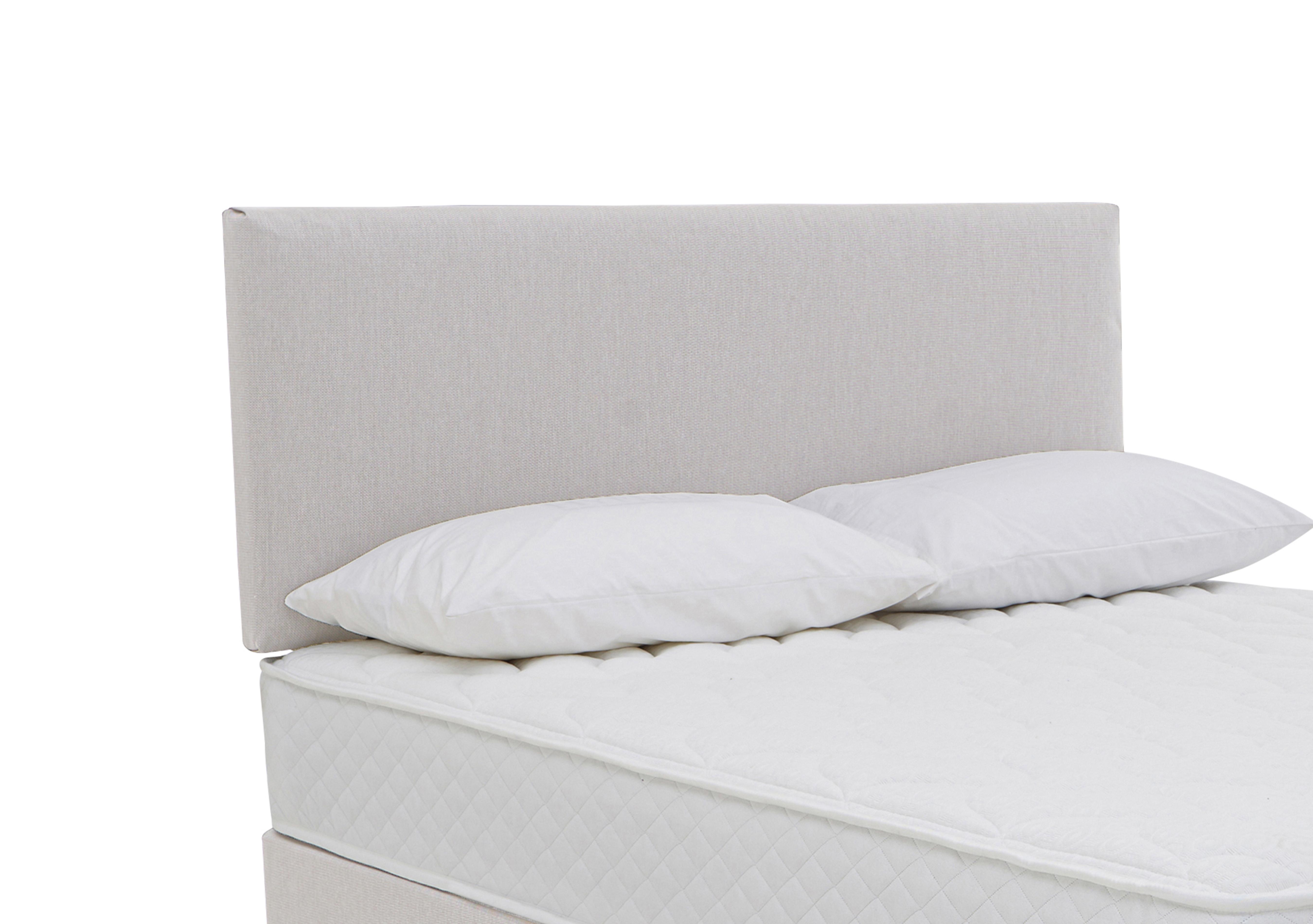 Carbon Strutted Headboard in Luxury Dove on Furniture Village