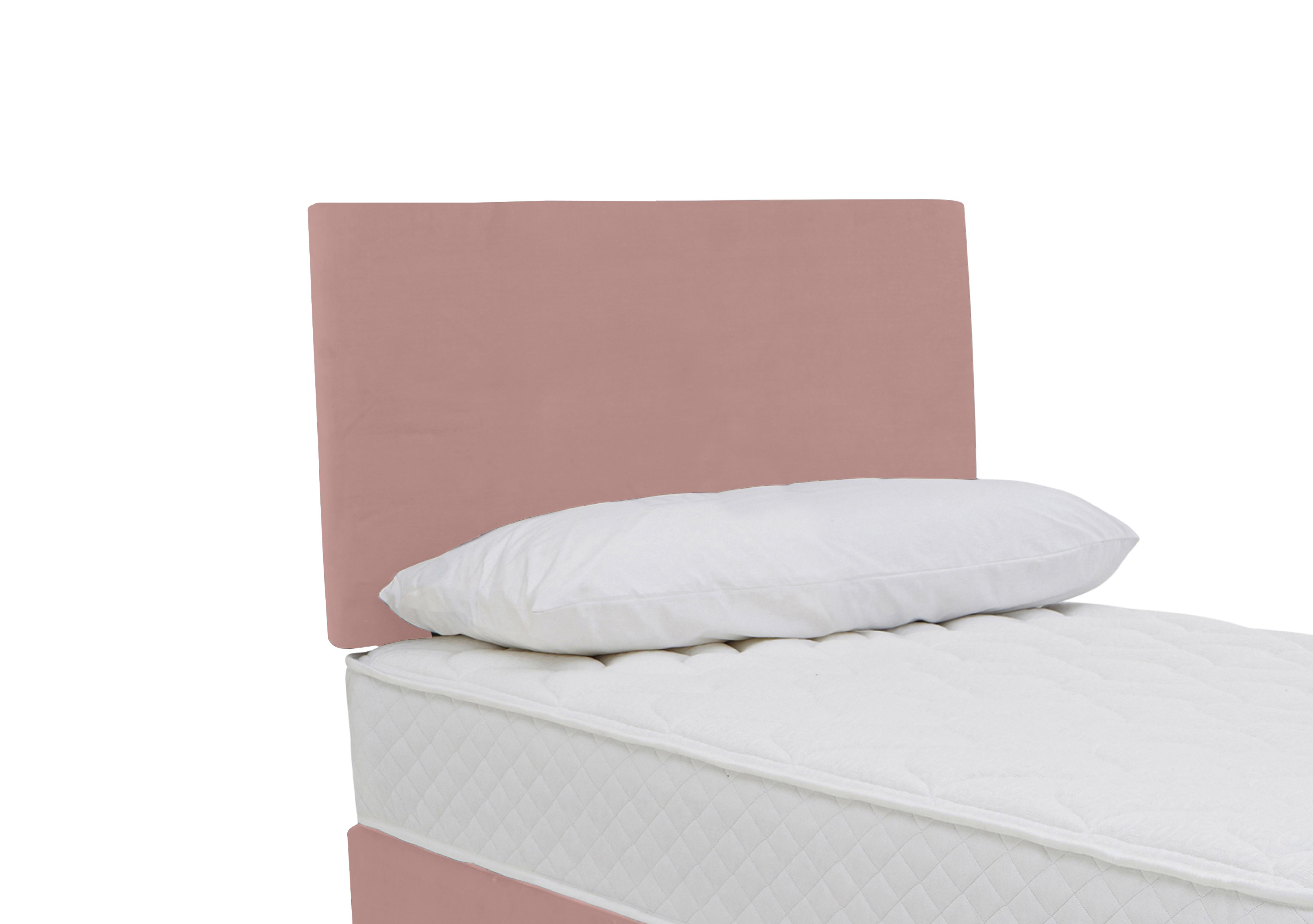 Carbon Strutted Headboard in Luxury Dusty Pink on Furniture Village