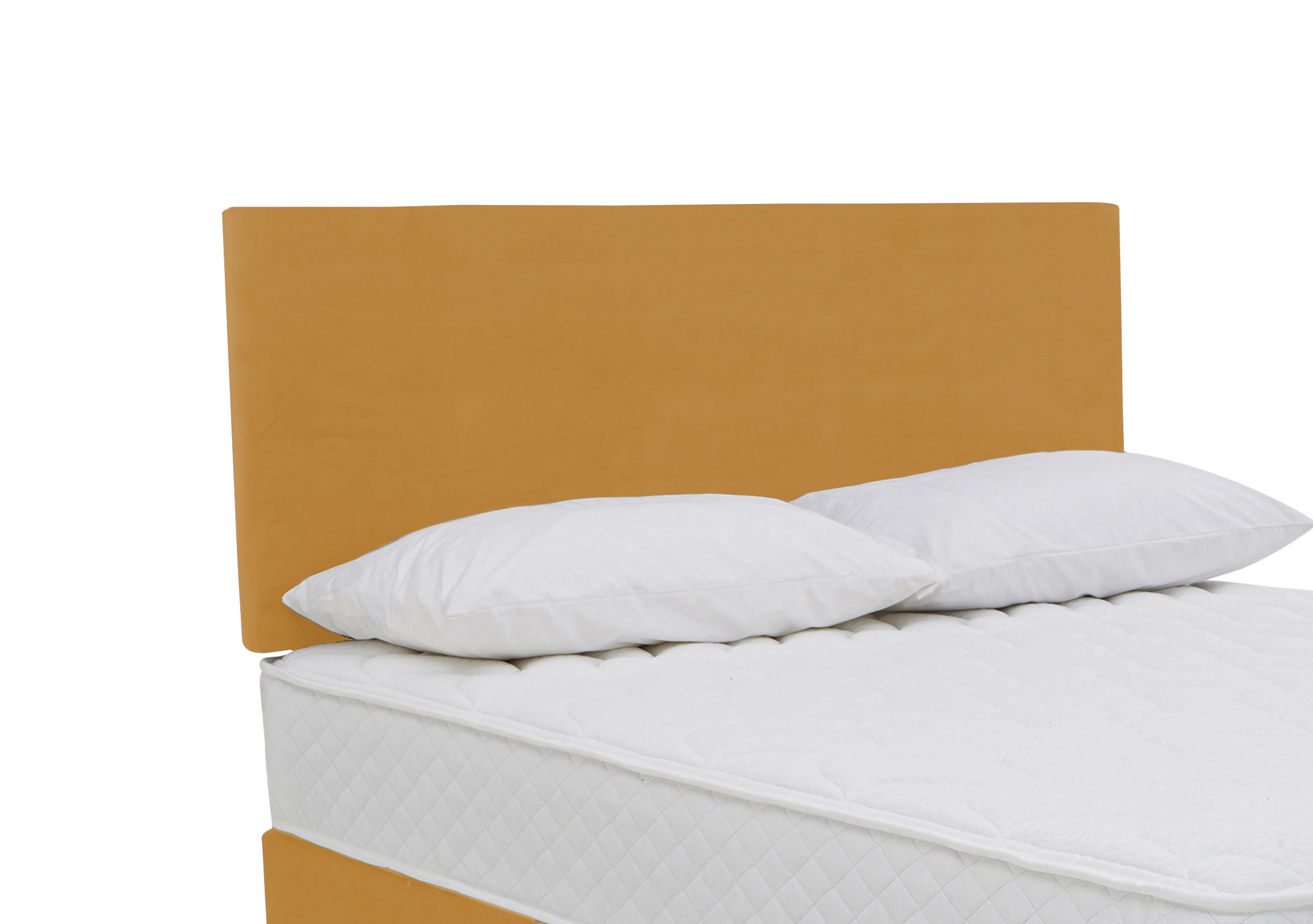 Carbon Strutted Headboard in Luxury Ochre on Furniture Village