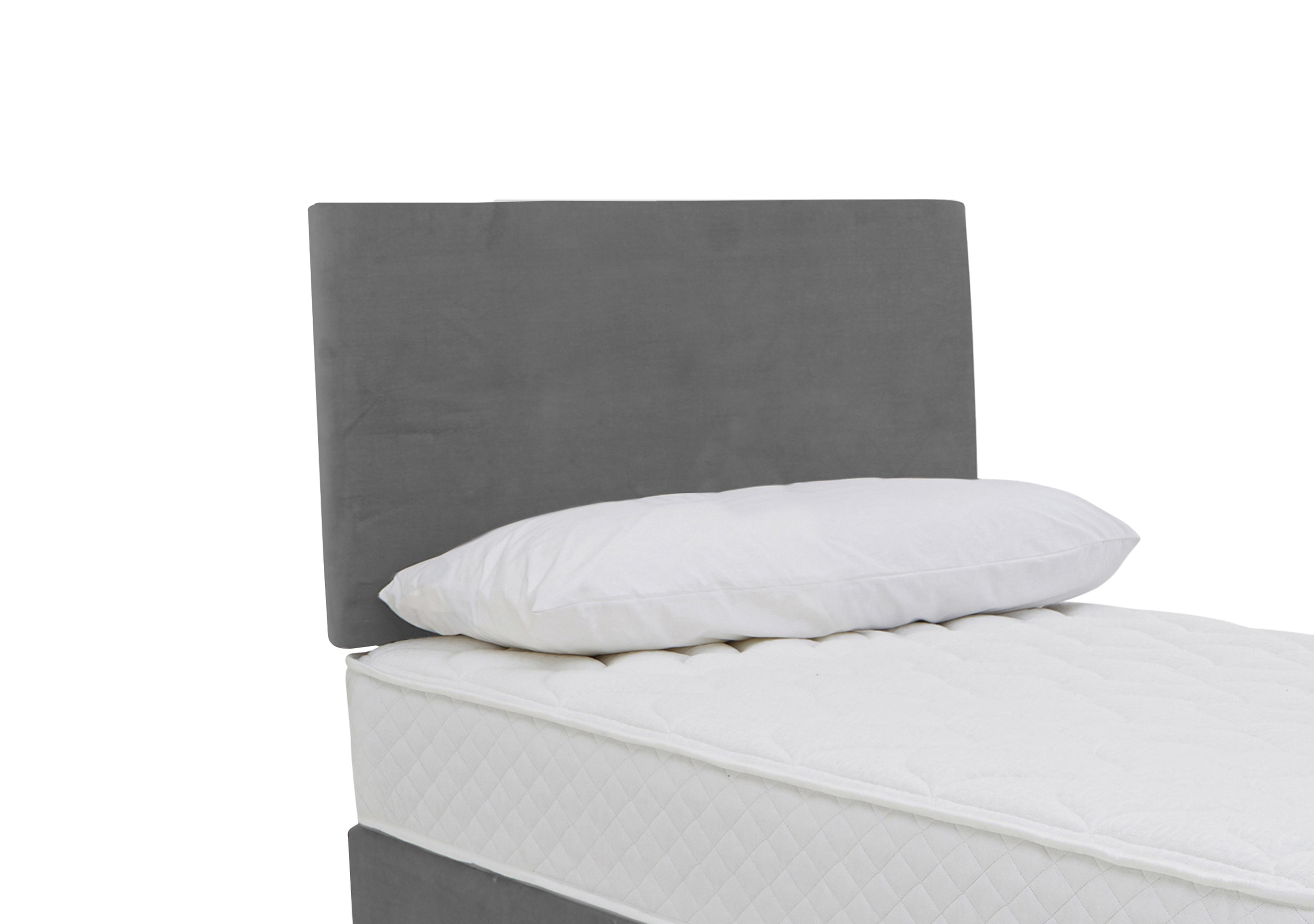 Carbon Strutted Headboard in Luxury Silver on Furniture Village