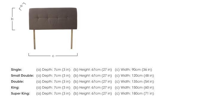 Glacier Strutted Headboard in  on Furniture Village