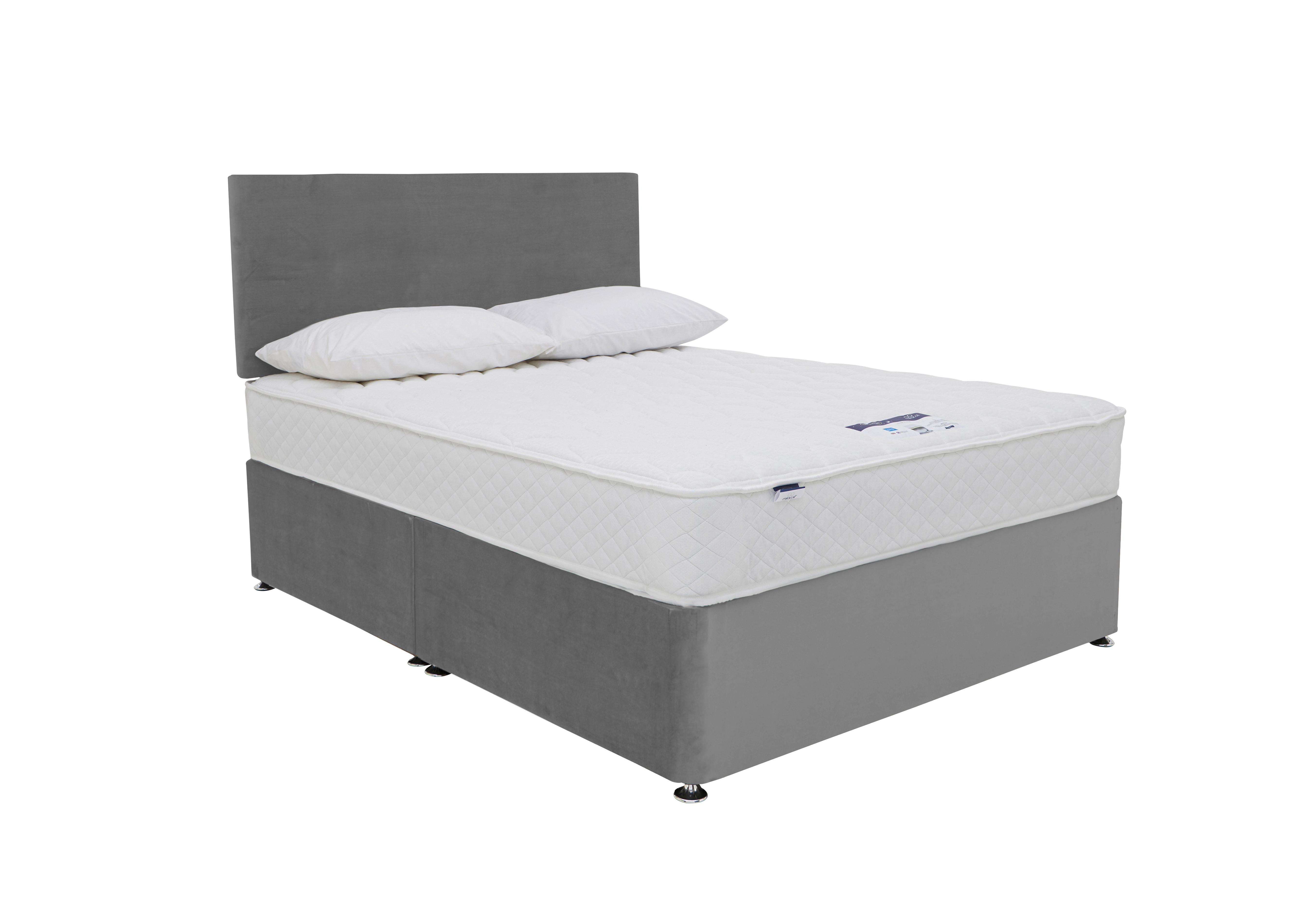 Eco Firm Divan Set in Luxury Silver on Furniture Village