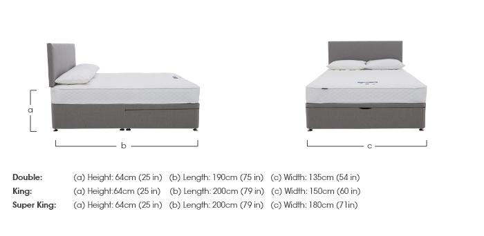 Eco Firm Half Ottoman Divan Set in  on Furniture Village