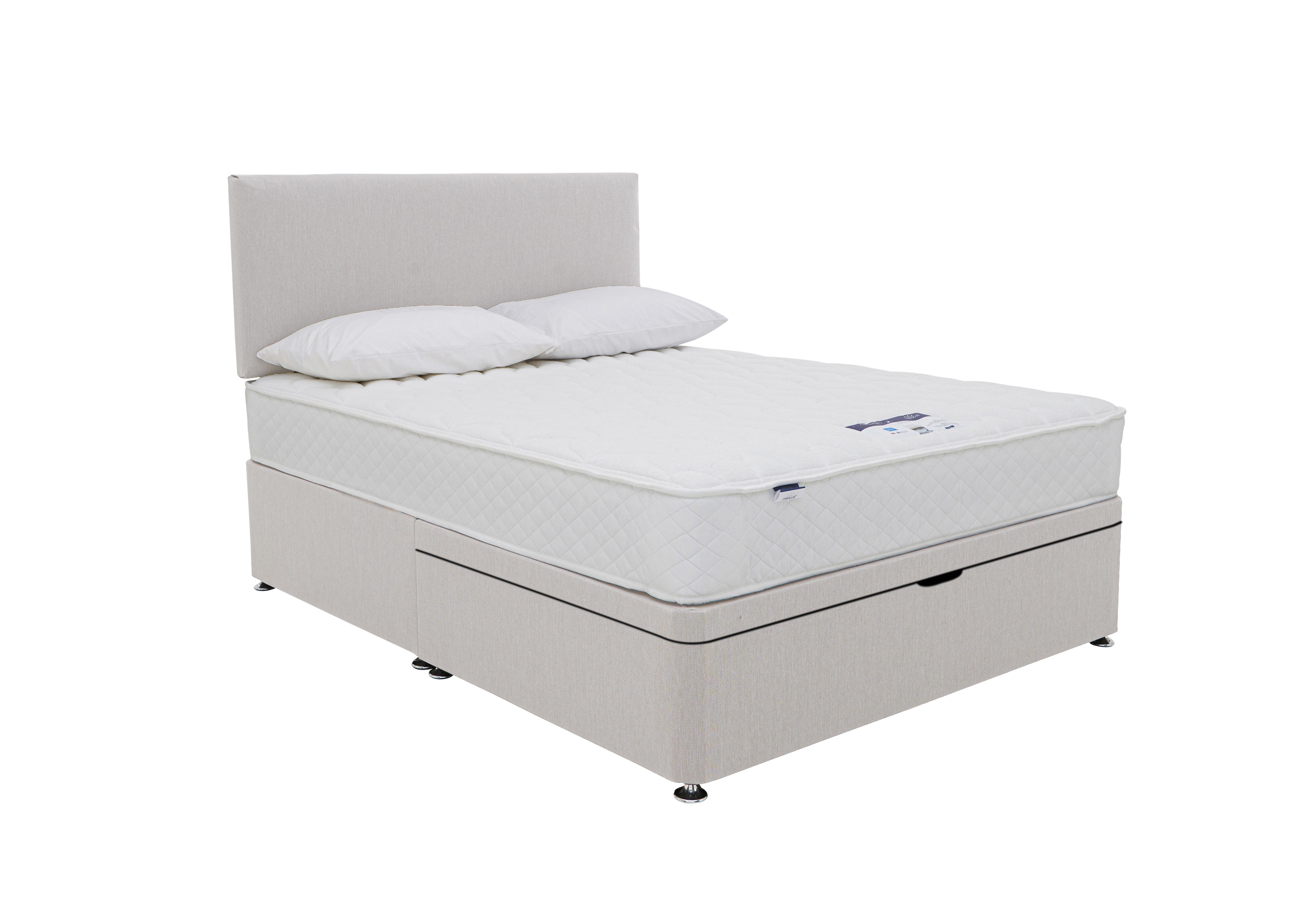 Eco Firm Half Ottoman Divan Set in Luxury Dove on Furniture Village