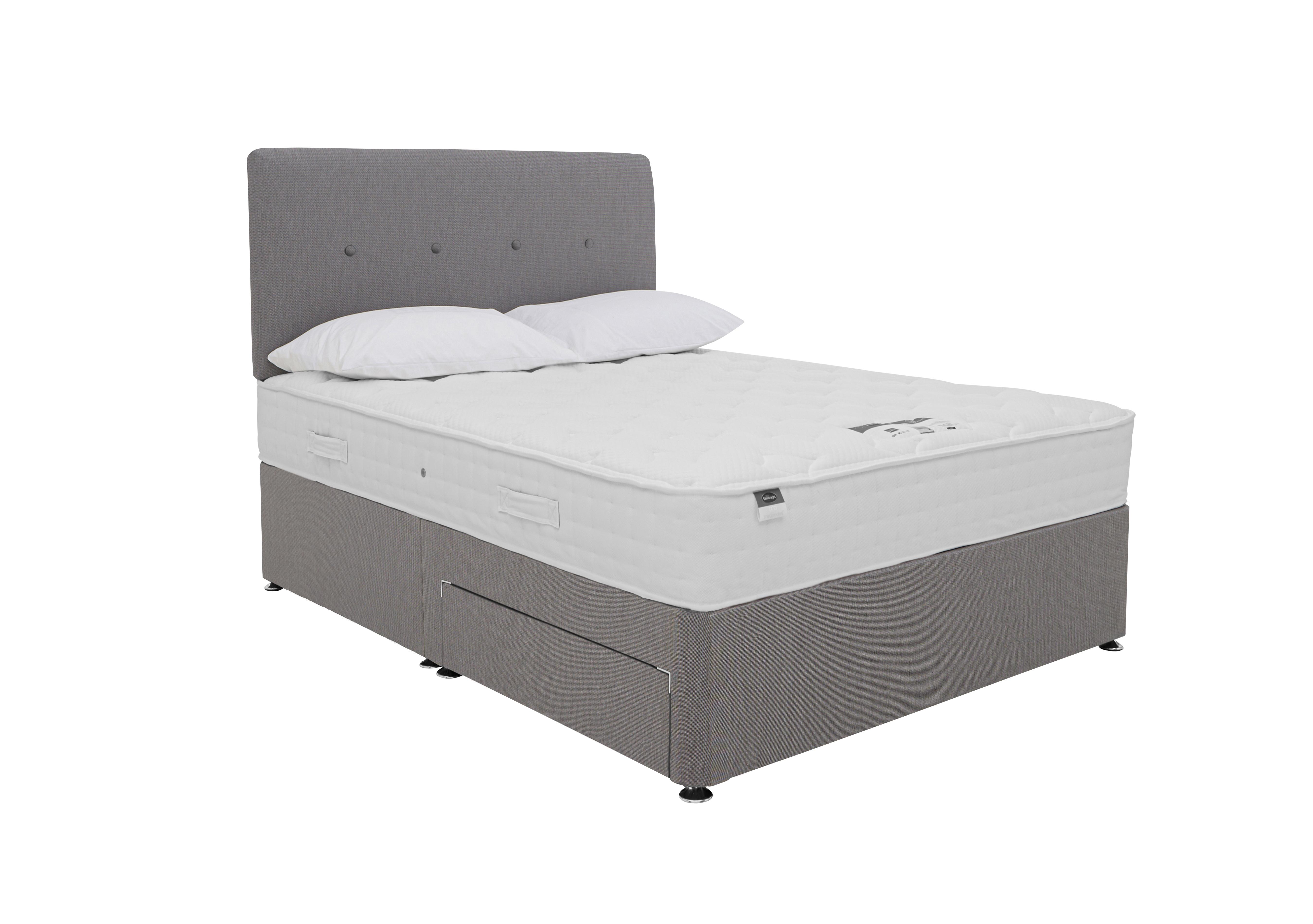 Eco Pocket Divan Set in Luxury Slate Grey on Furniture Village