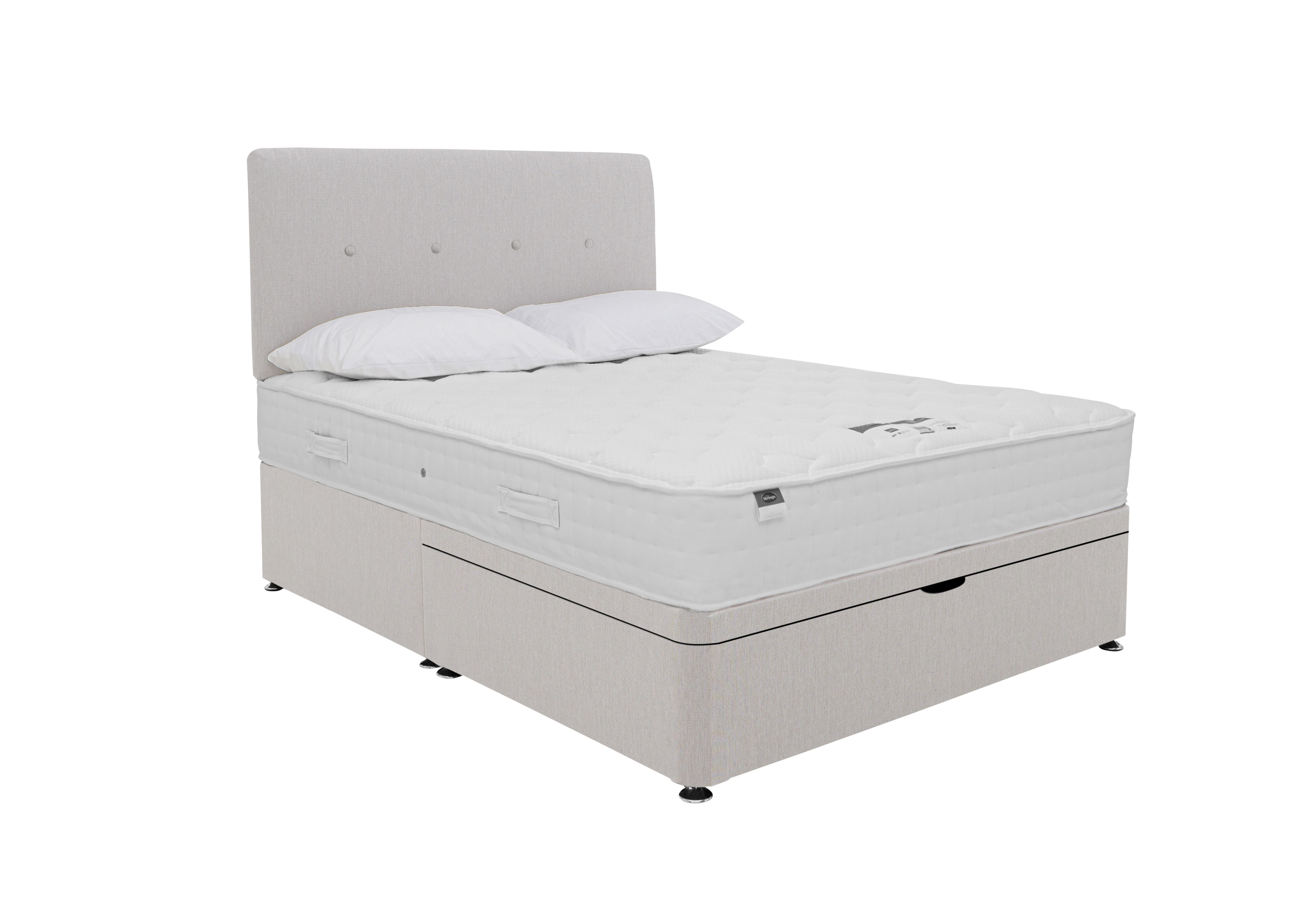 Eco Pocket Half Ottoman Divan Set in Luxury Dove on Furniture Village