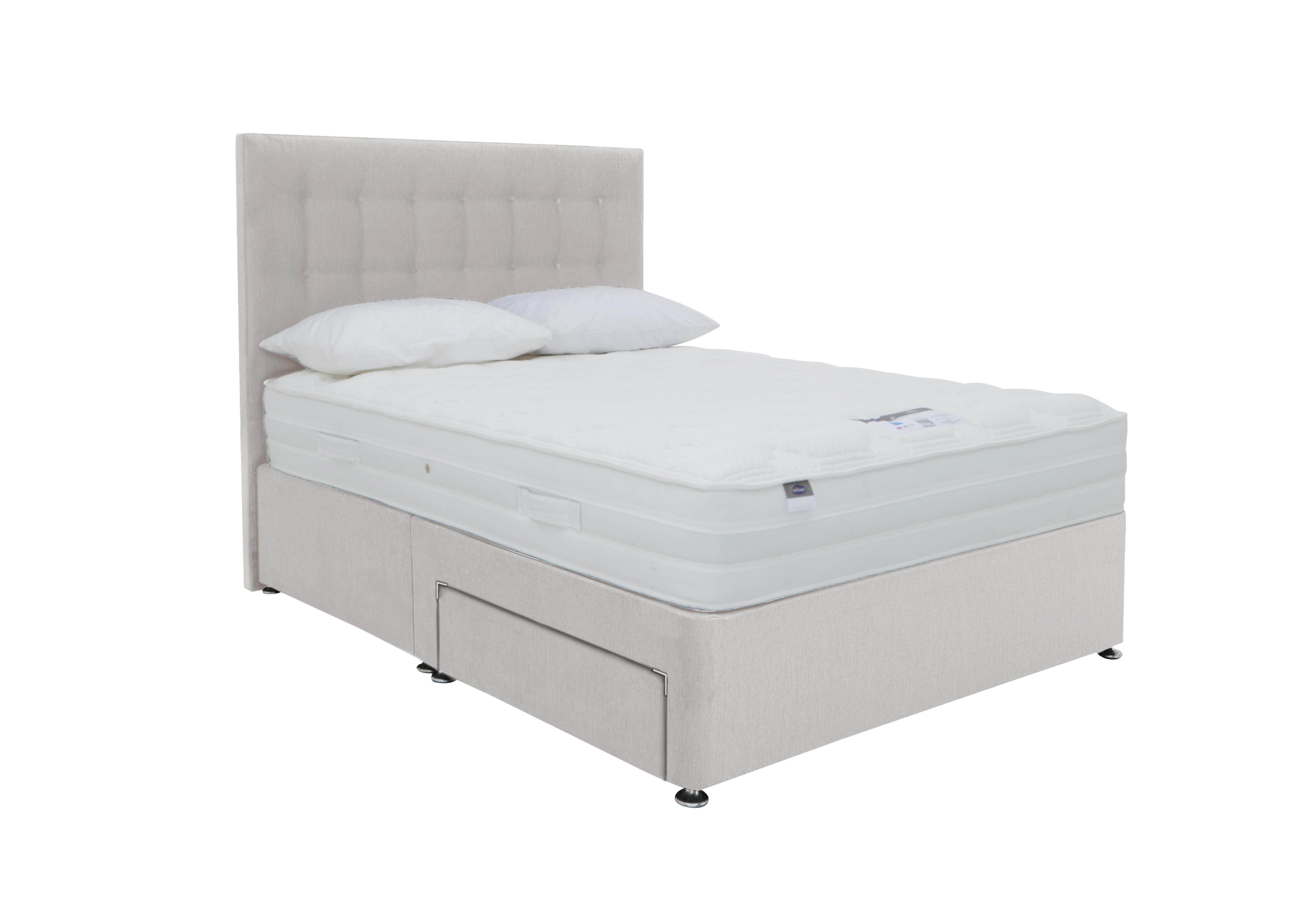 Eco Pocket Plus Divan Set in Luxury Dove on Furniture Village