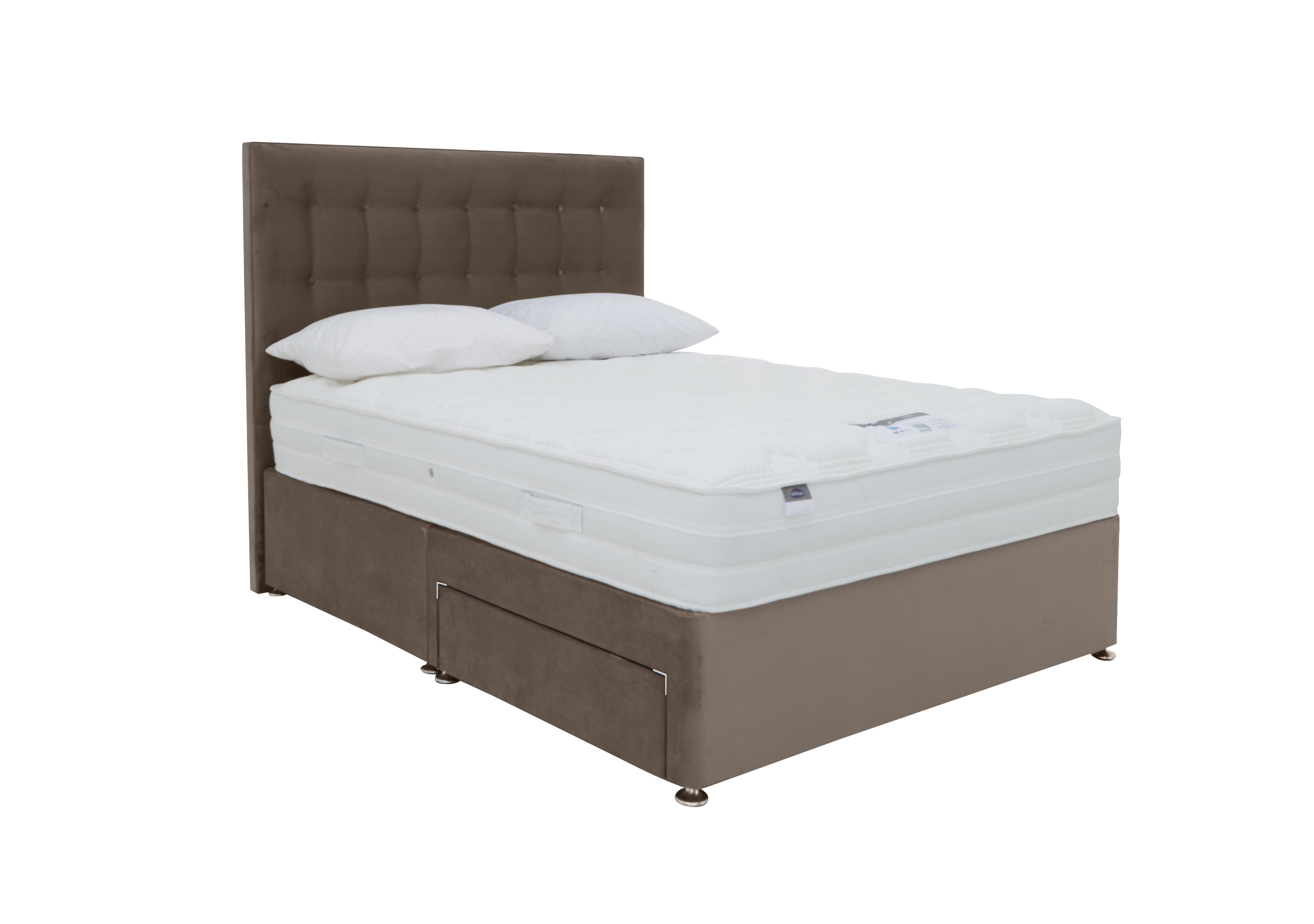 Eco Pocket Plus Divan Set in Luxury Mink on Furniture Village