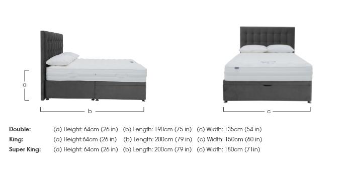Eco Pocket Plus Half Ottoman Divan Set in  on Furniture Village