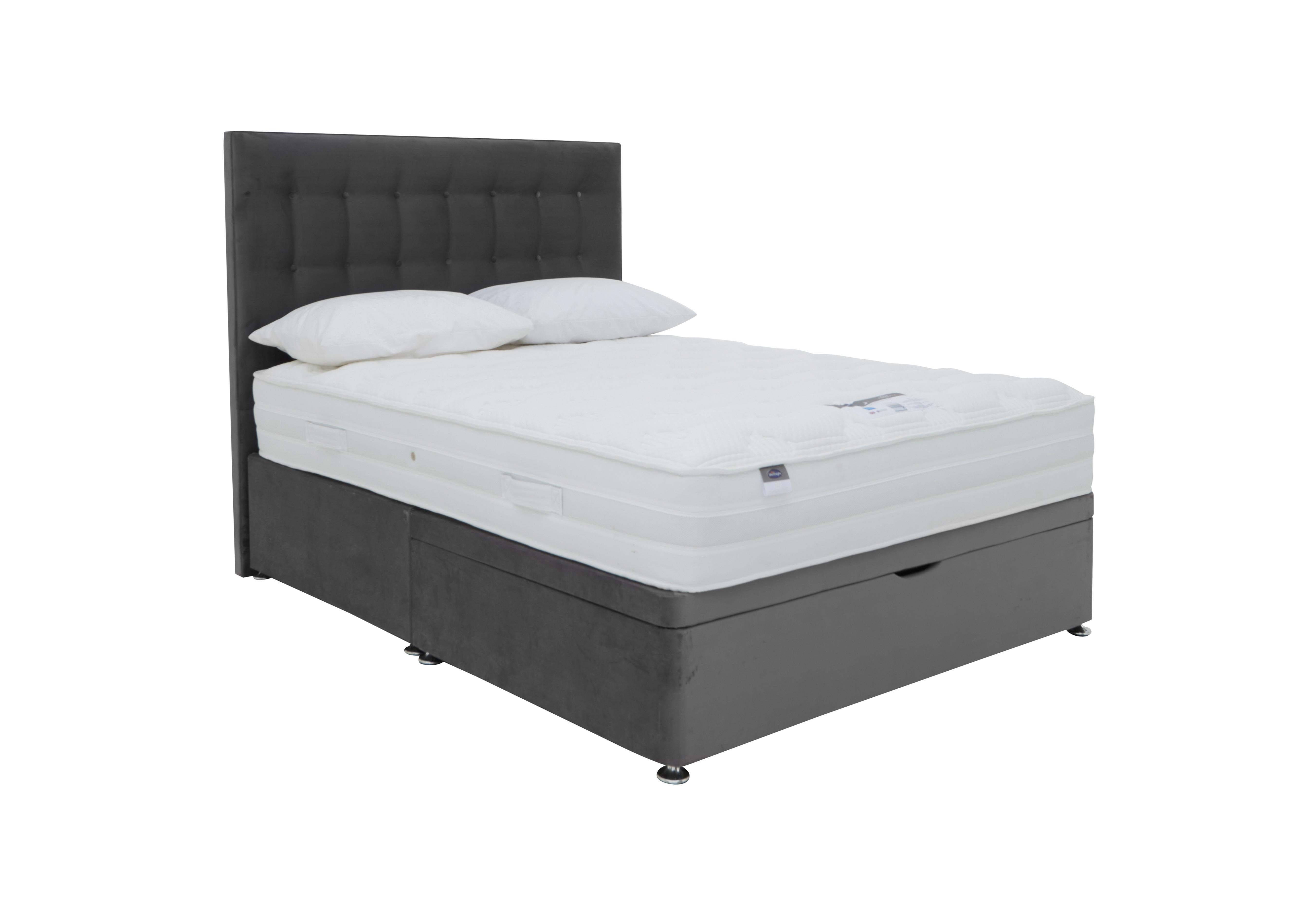 Eco Pocket Plus Half Ottoman Divan Set in Luxury Charcoal on Furniture Village