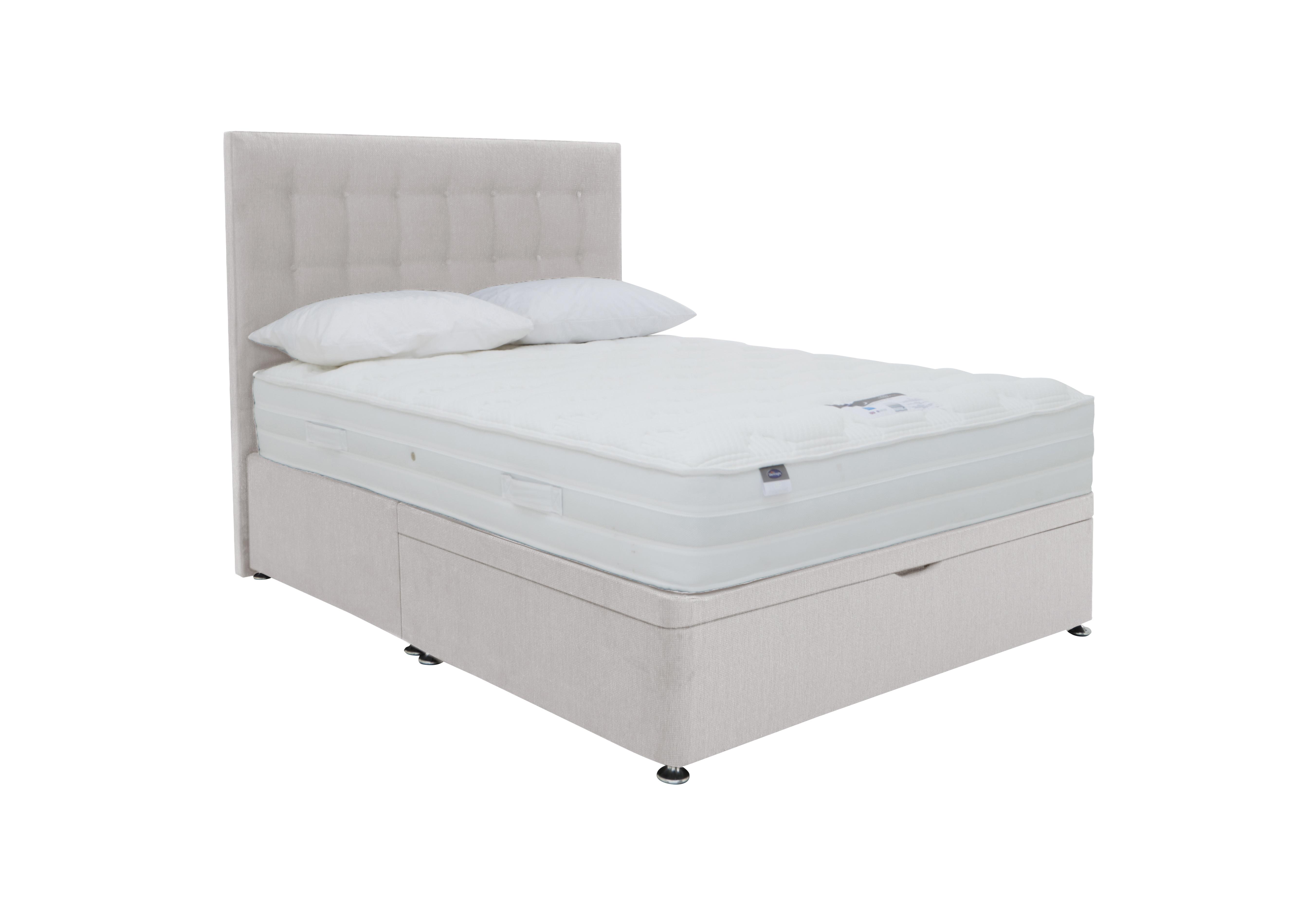 Eco Pocket Plus Half Ottoman Divan Set in Luxury Dove on Furniture Village