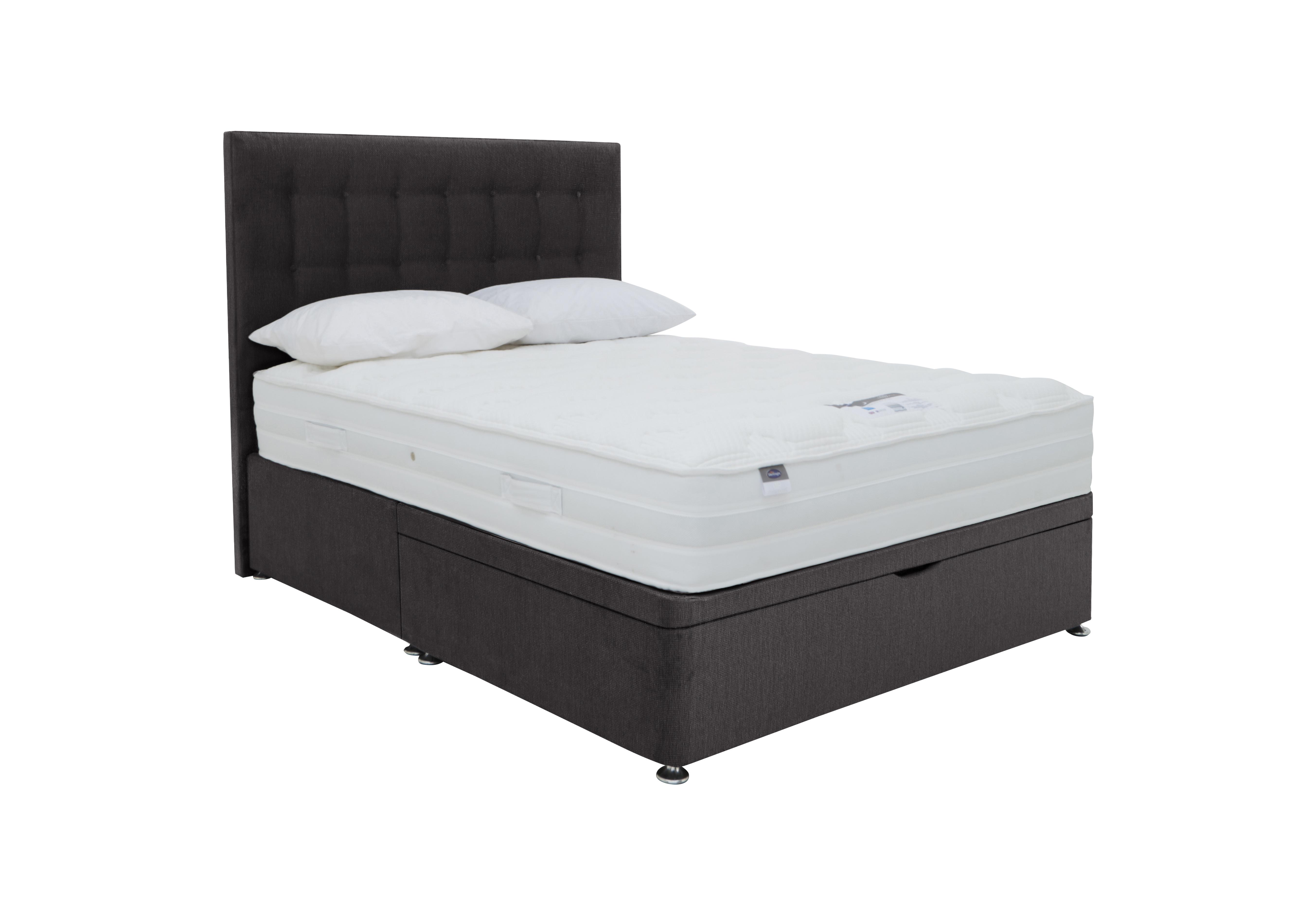 Eco Pocket Plus Half Ottoman Divan Set in Luxury Ebony on Furniture Village