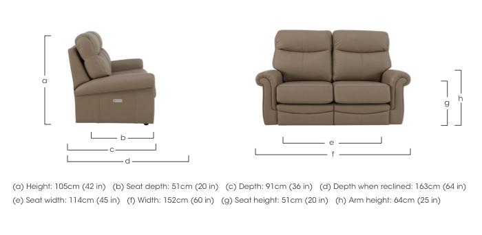 Avon 2 Seater Leather Sofa in  on Furniture Village