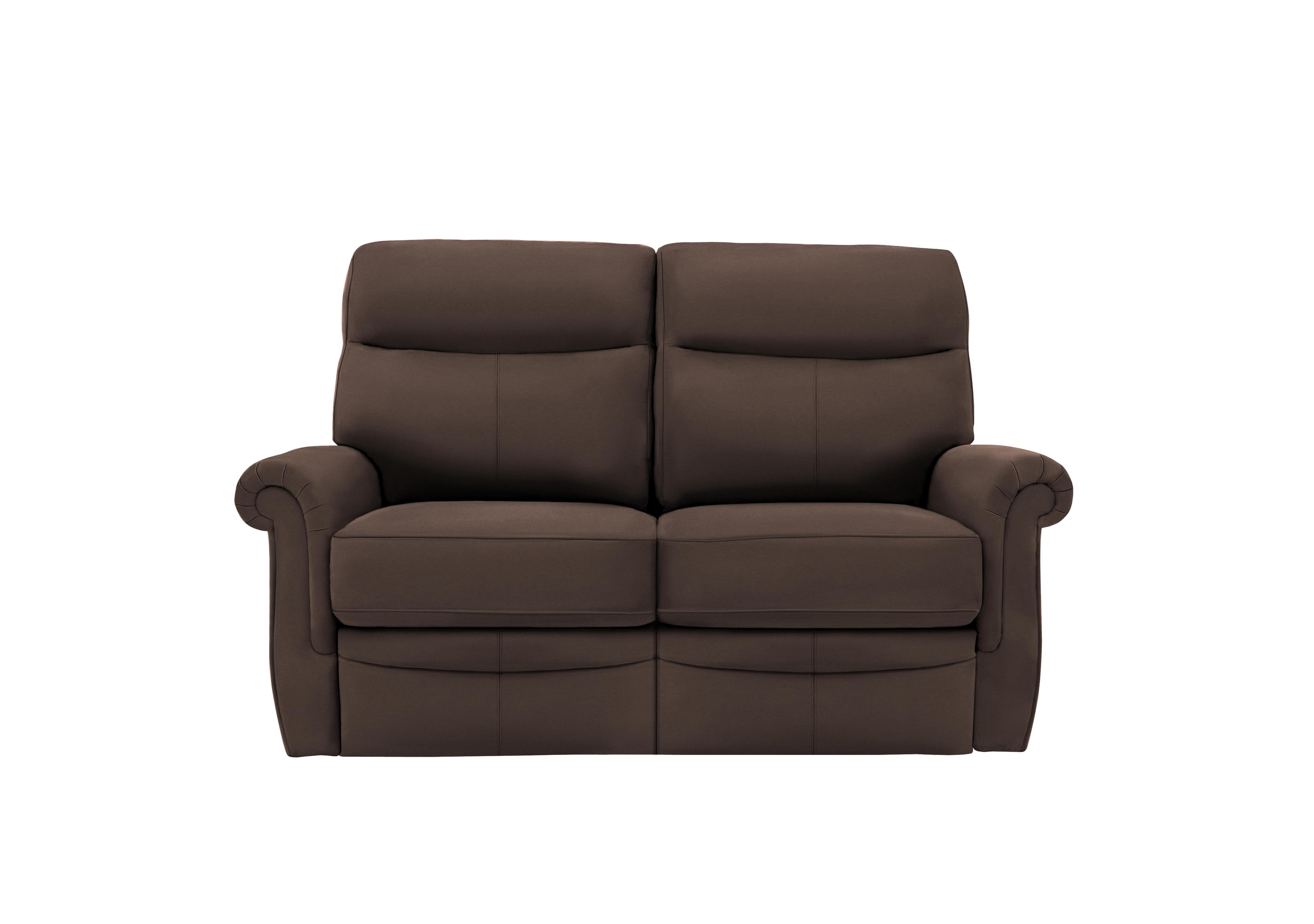 Avon 2 Seater Leather Sofa in P200 Capri Chocolate on Furniture Village
