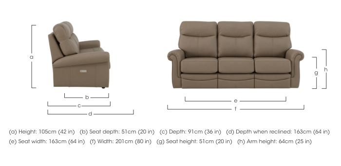 Avon 3 Seater Leather Sofa in  on Furniture Village