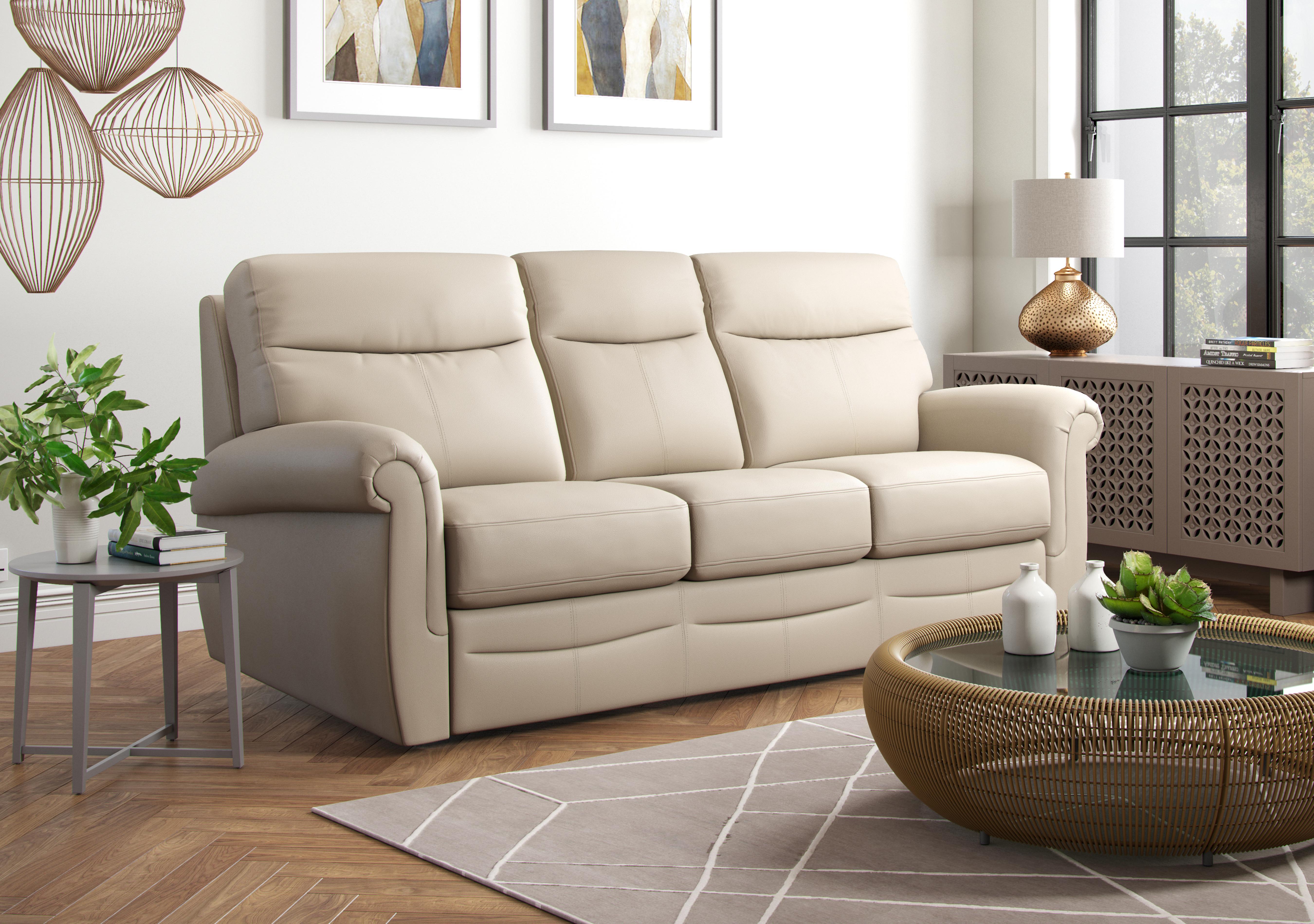 Avon 3 Seater Leather Sofa in  on Furniture Village