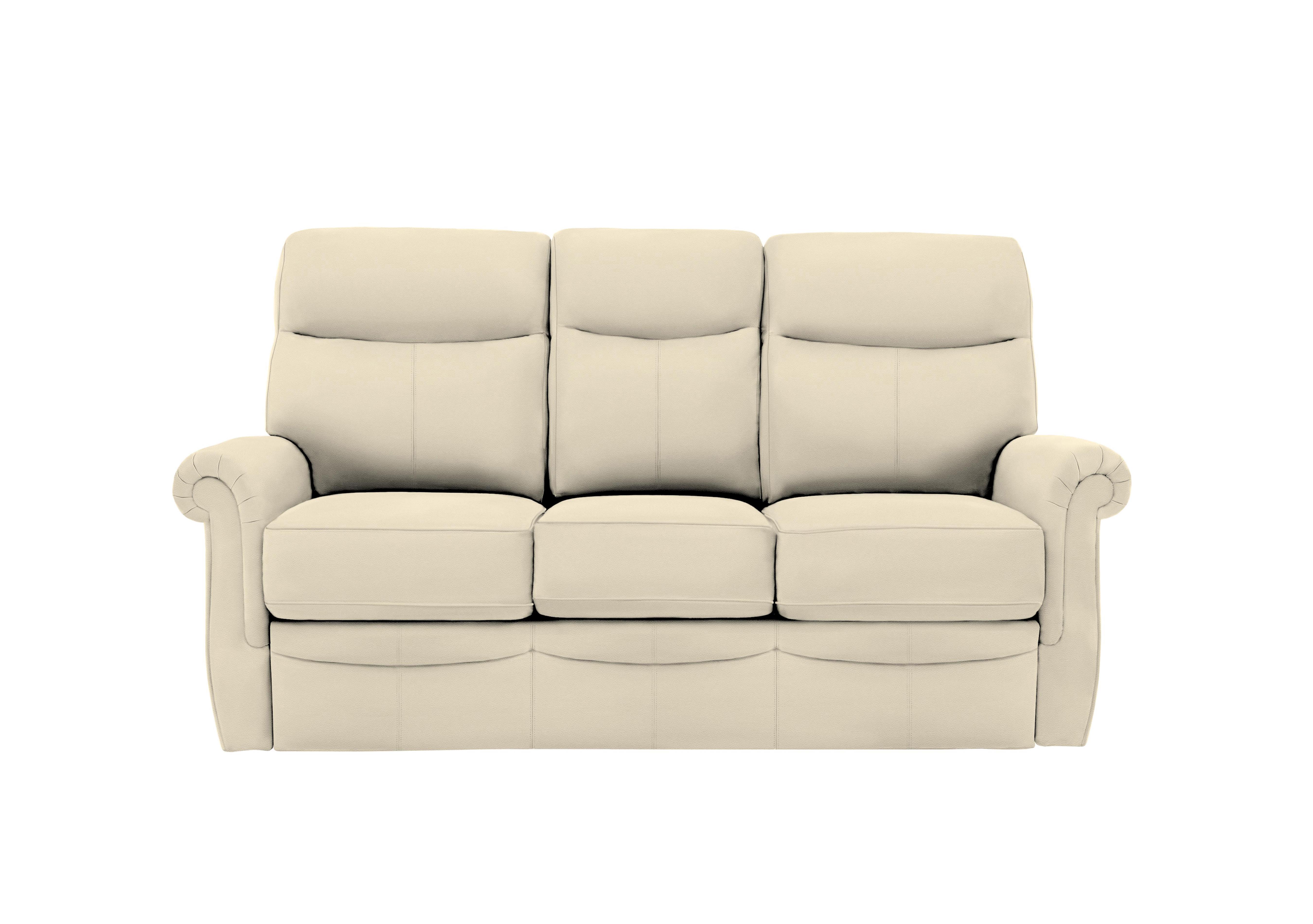 Avon Small 3 Seater Leather Sofa in L843 Cambridge Stone on Furniture Village