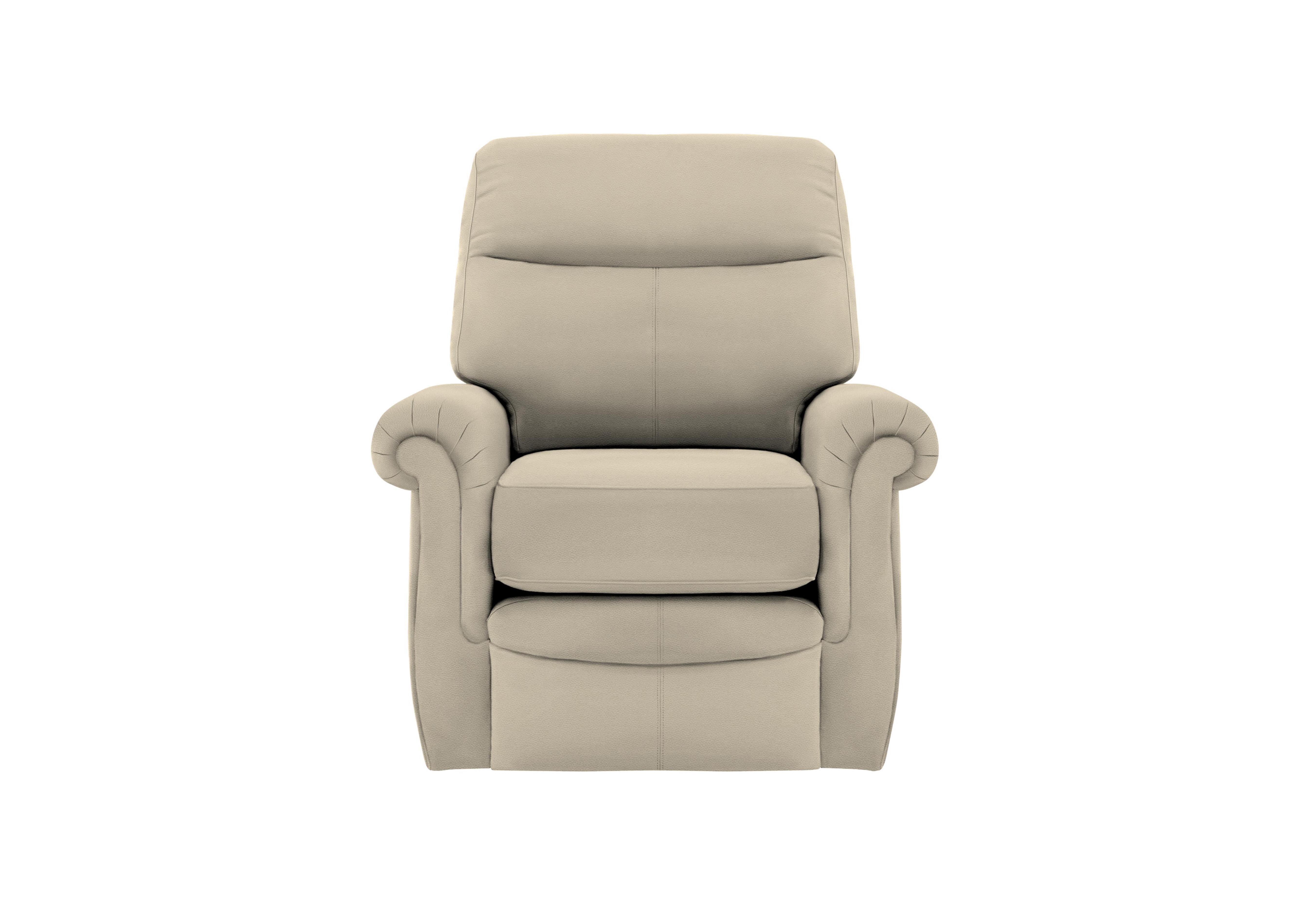 Avon Leather Recliner Armchair in H001 Oxford Mushroom on Furniture Village