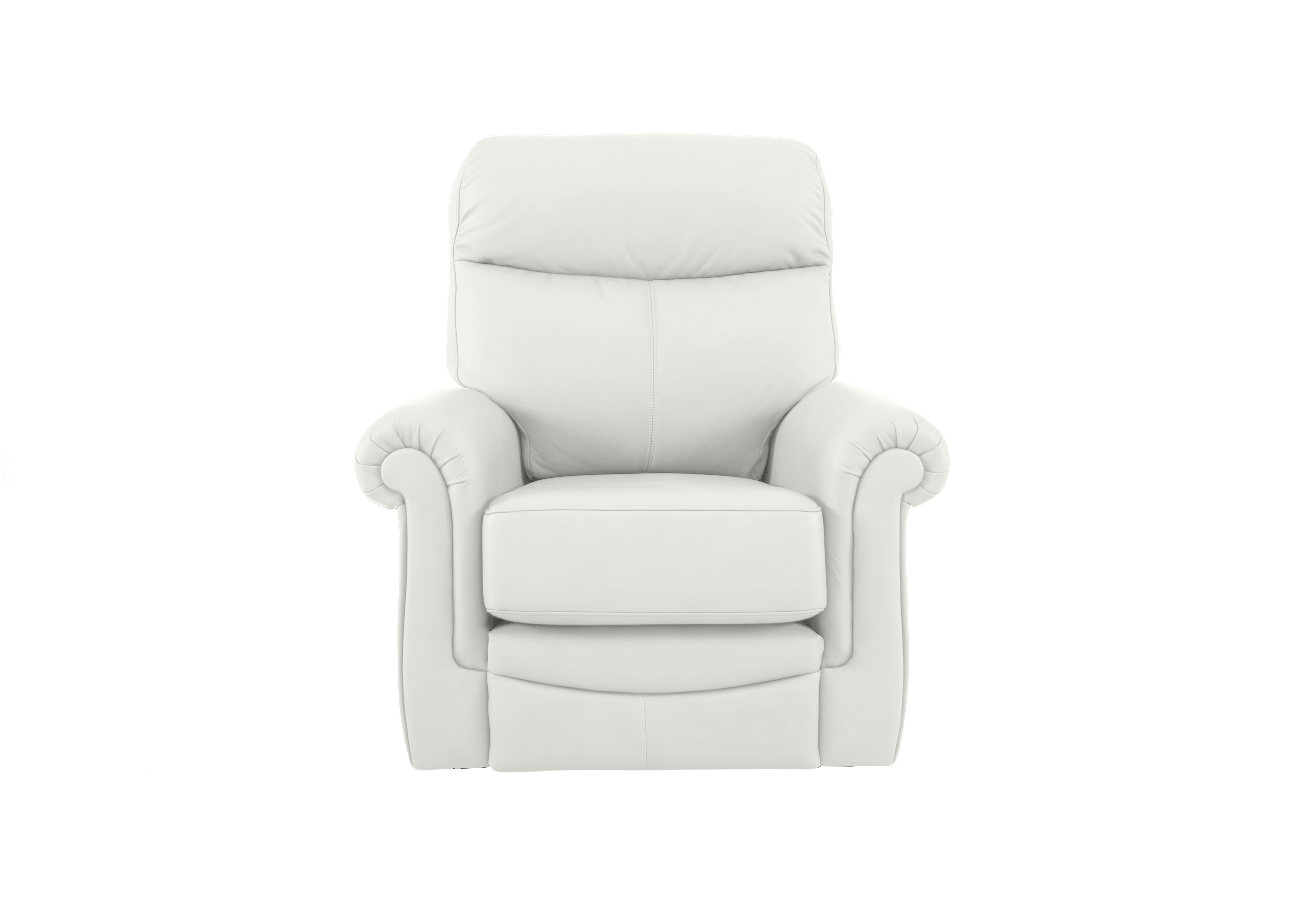 Avon Leather Recliner Armchair in H005 Oxford Chalk on Furniture Village