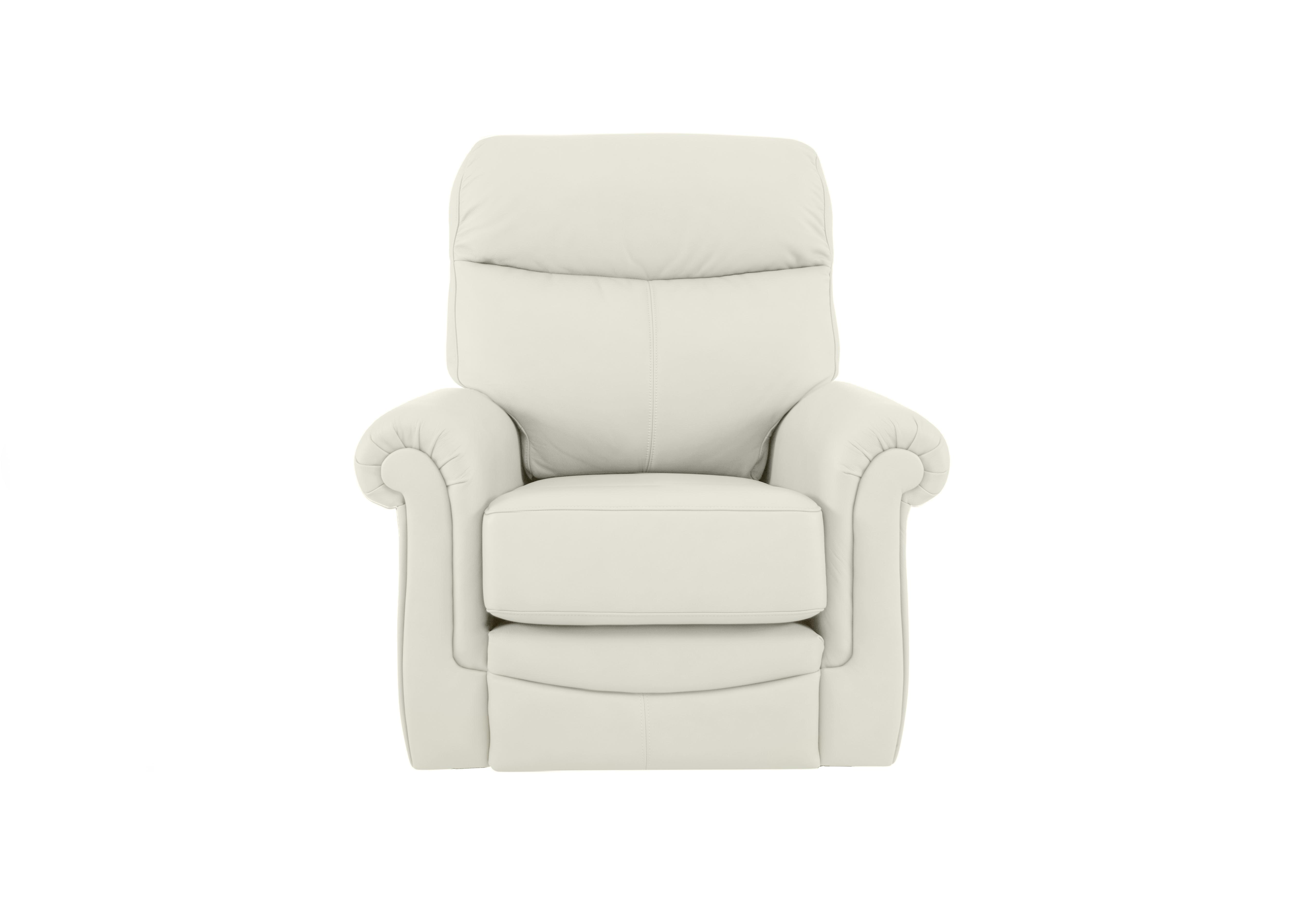 Avon Leather Recliner Armchair in H006 Oxford Light Grey on Furniture Village