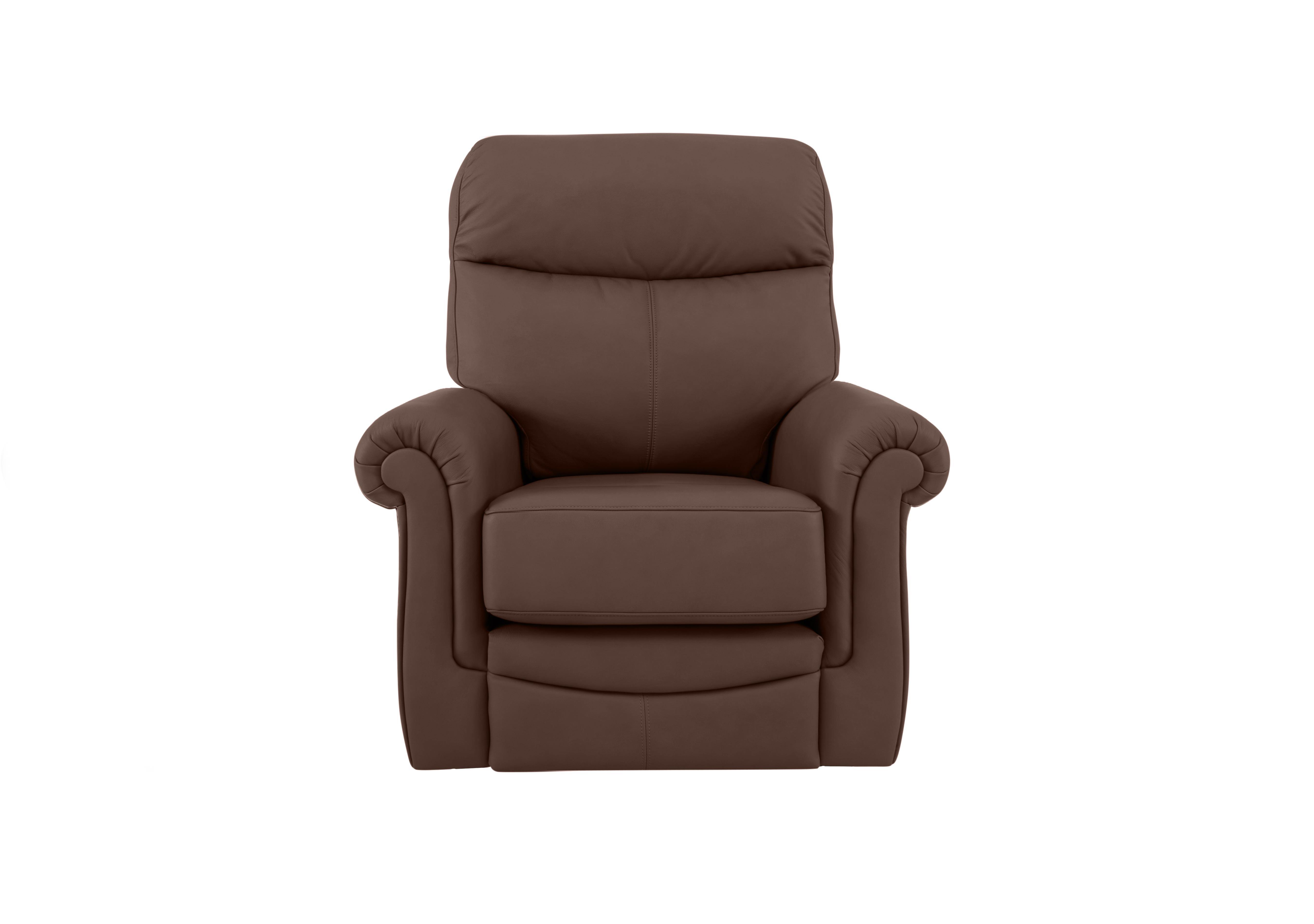 Avon Leather Recliner Armchair in P210 Capri Oak on Furniture Village