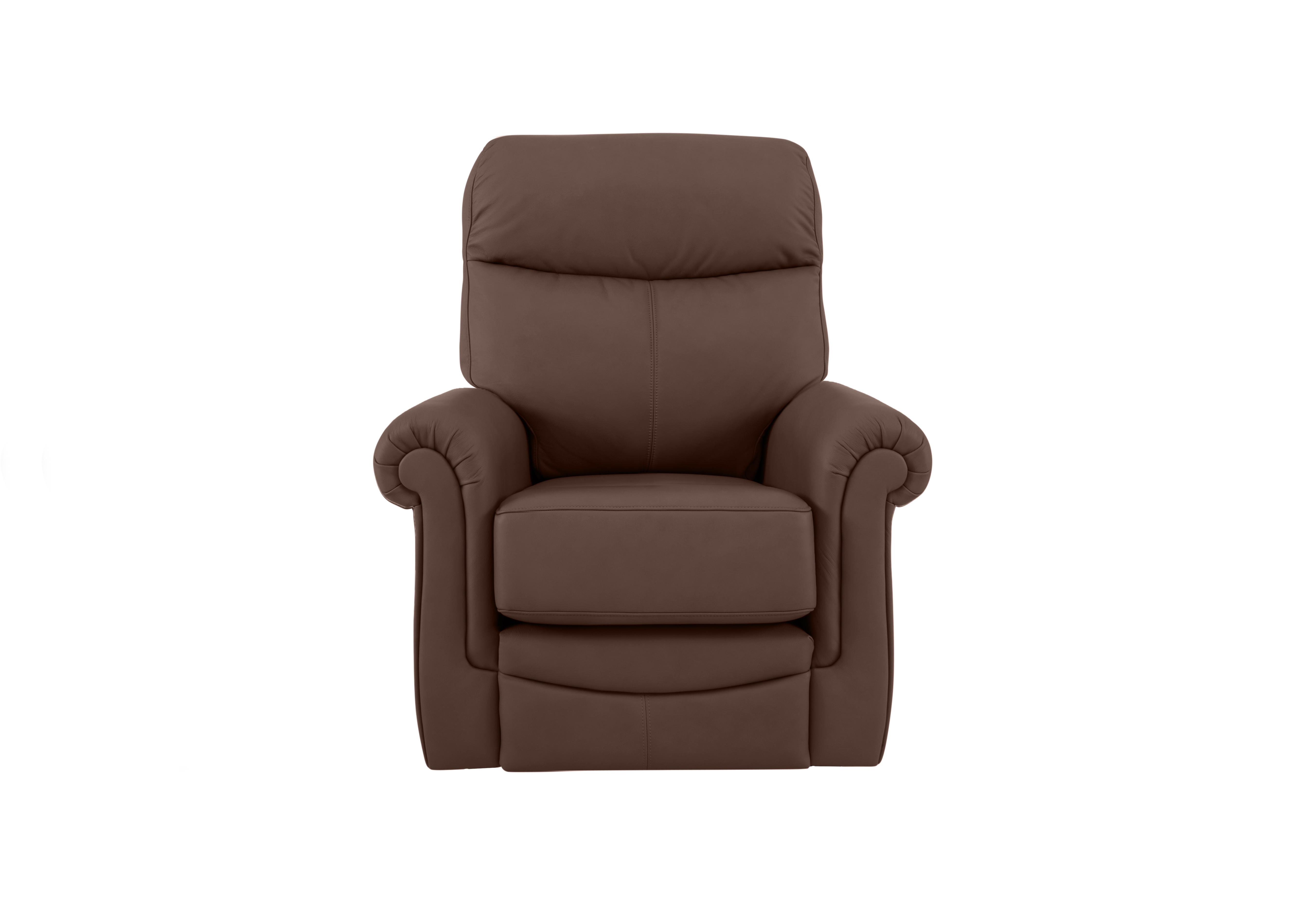 Avon Small Leather Armchair in P210 Capri Oak on Furniture Village