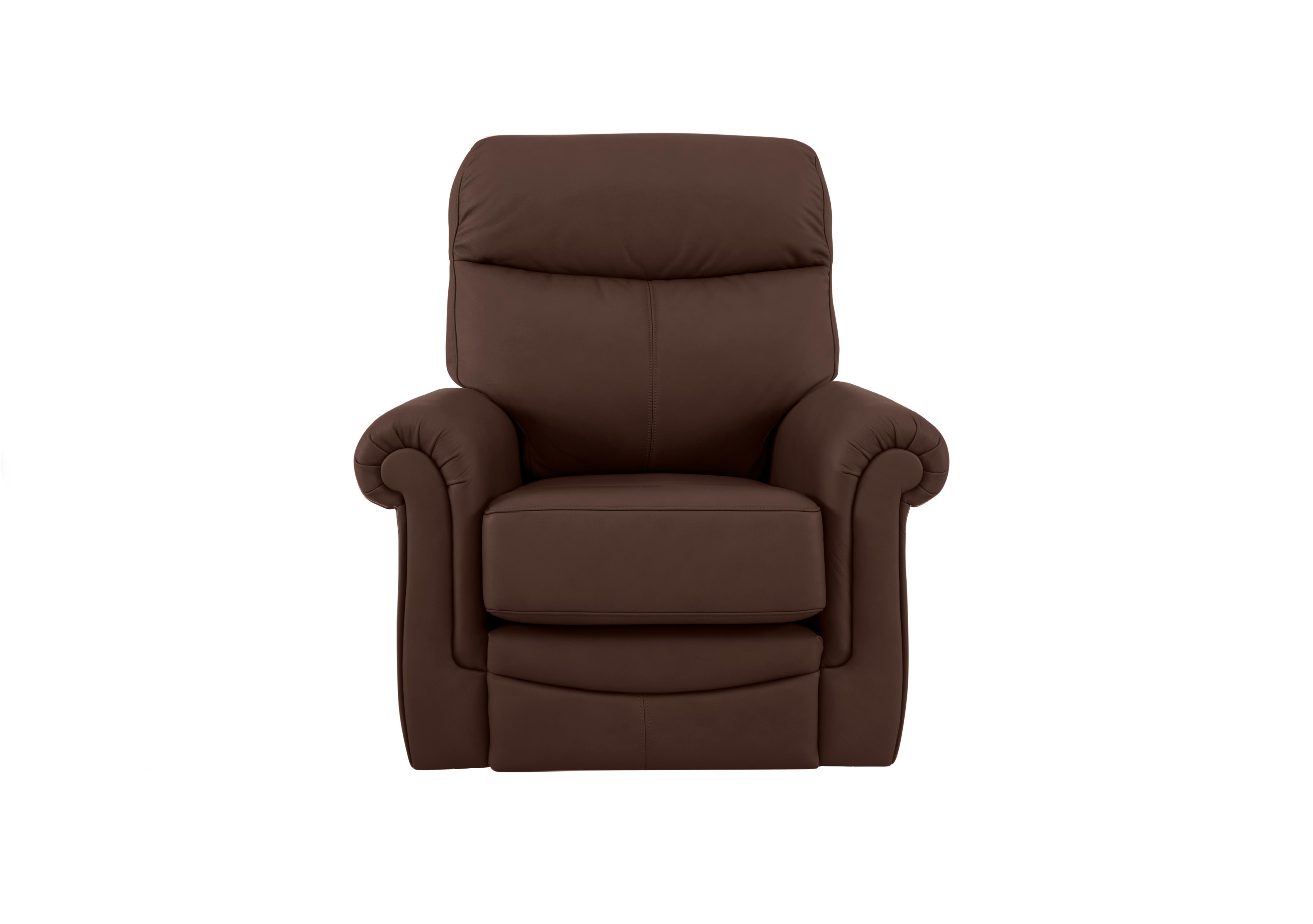 Avon Leather Lift and Rise Recliner Armchair in P200 Capri Chocolate on Furniture Village