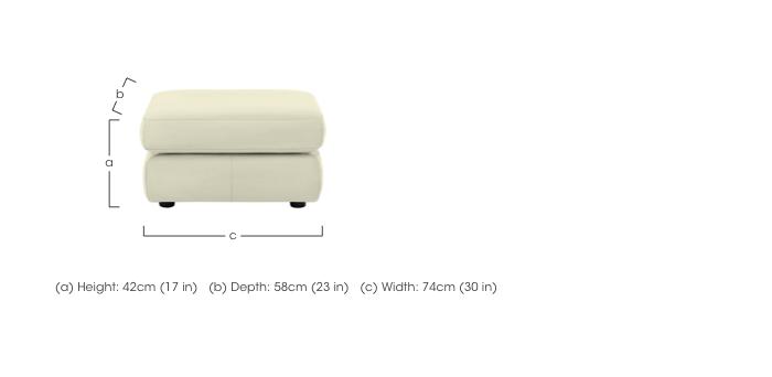 Avon Leather Storage Footstool in  on Furniture Village