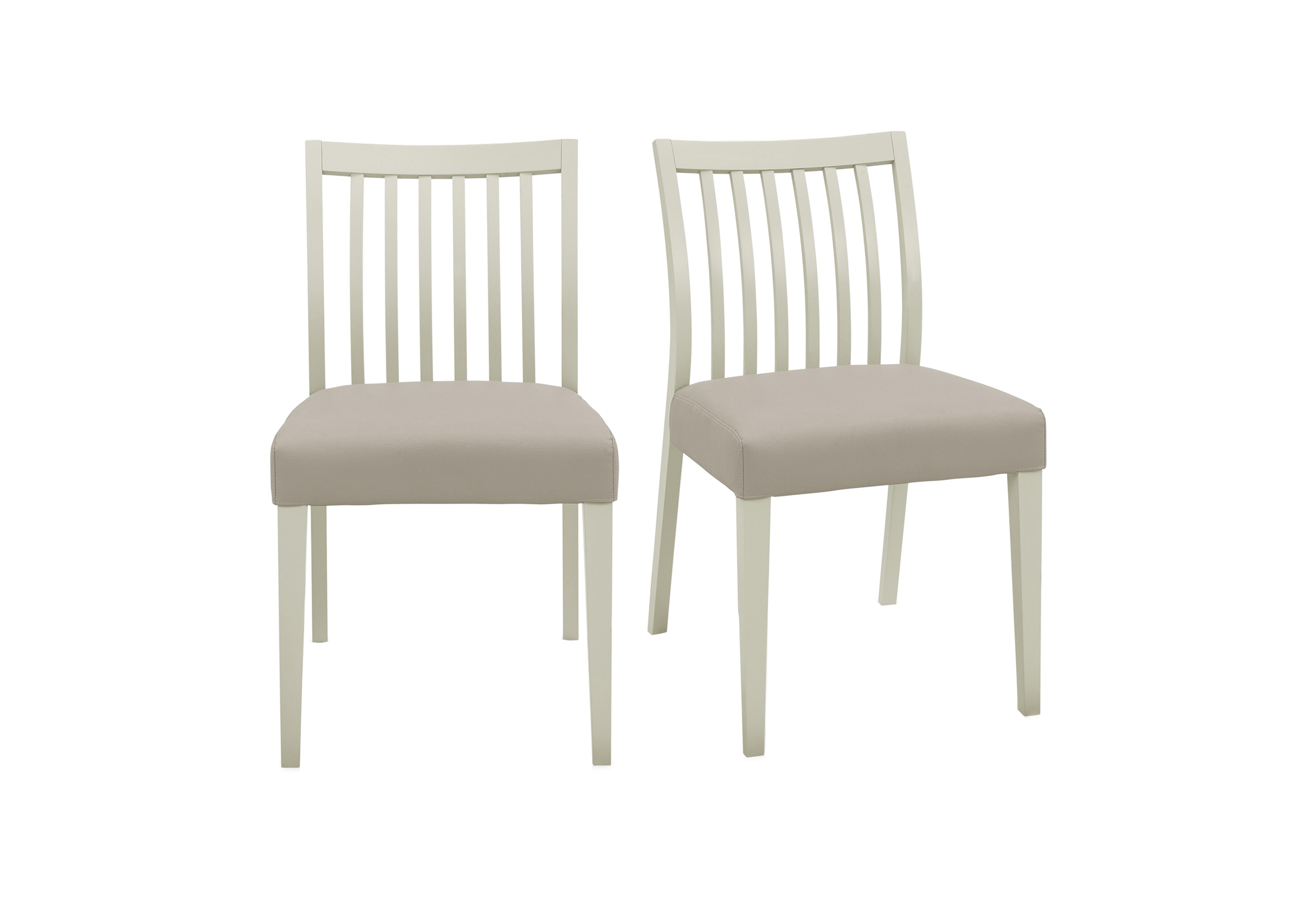 Skye Pair of Low Slatted Chairs in Two Tone/Grey on Furniture Village