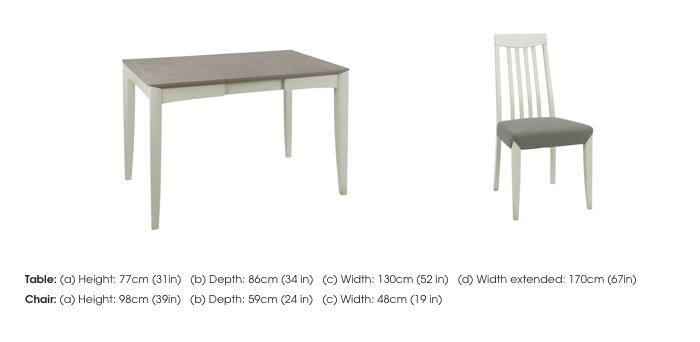 Skye Medium Table and 4 Tall Chairs in  on Furniture Village