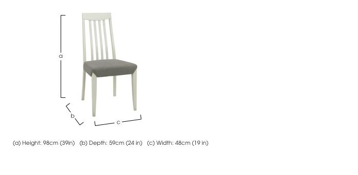 Skye Pair of Tall Slatted Chairs in  on Furniture Village