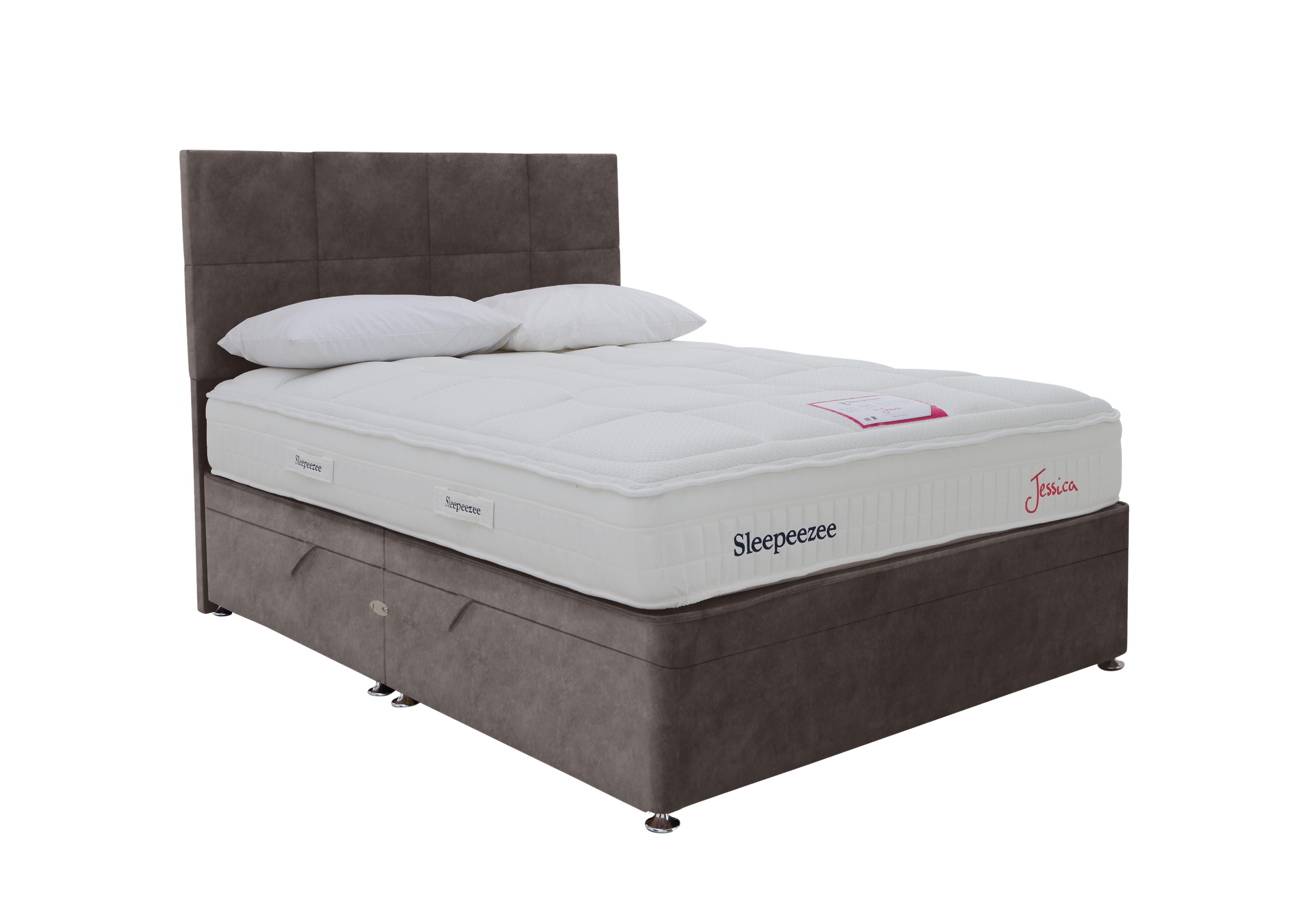 Jessica Side Ottoman Divan Set in Dapple Mink on Furniture Village