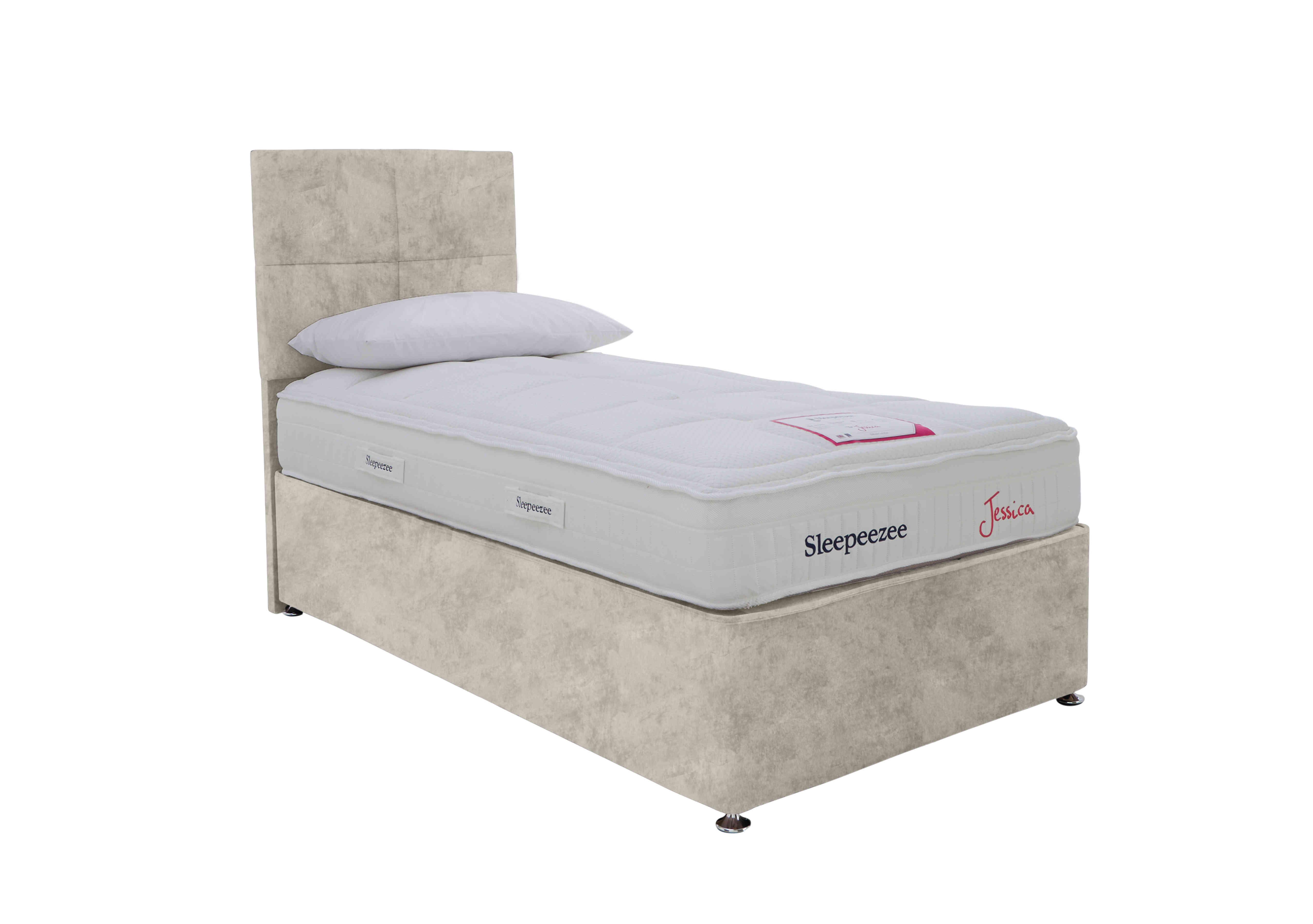 Jessica Side Ottoman Divan Set in Daytona Stone on Furniture Village