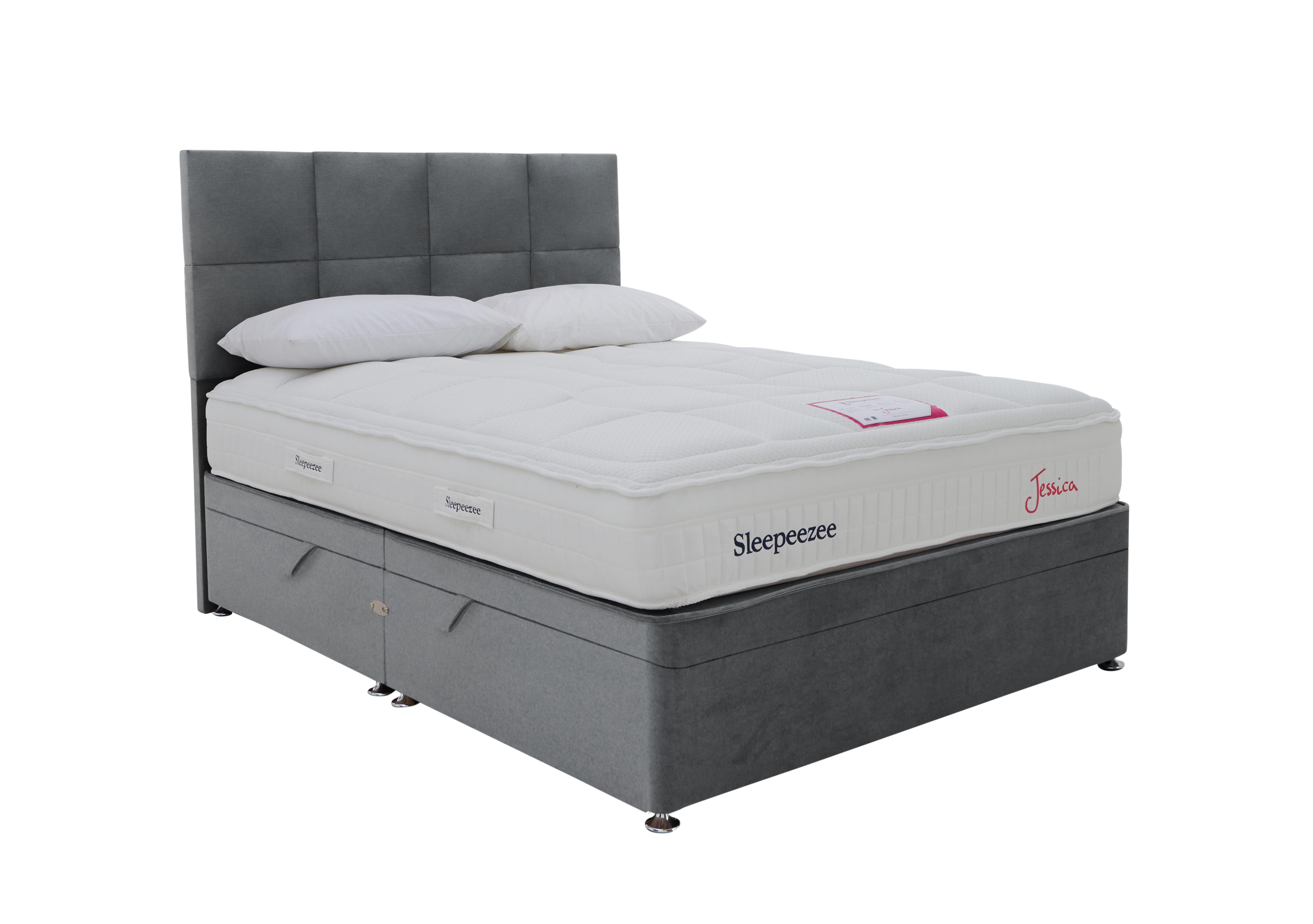 Jessica Side Ottoman Divan Set in Joshua Grey on Furniture Village