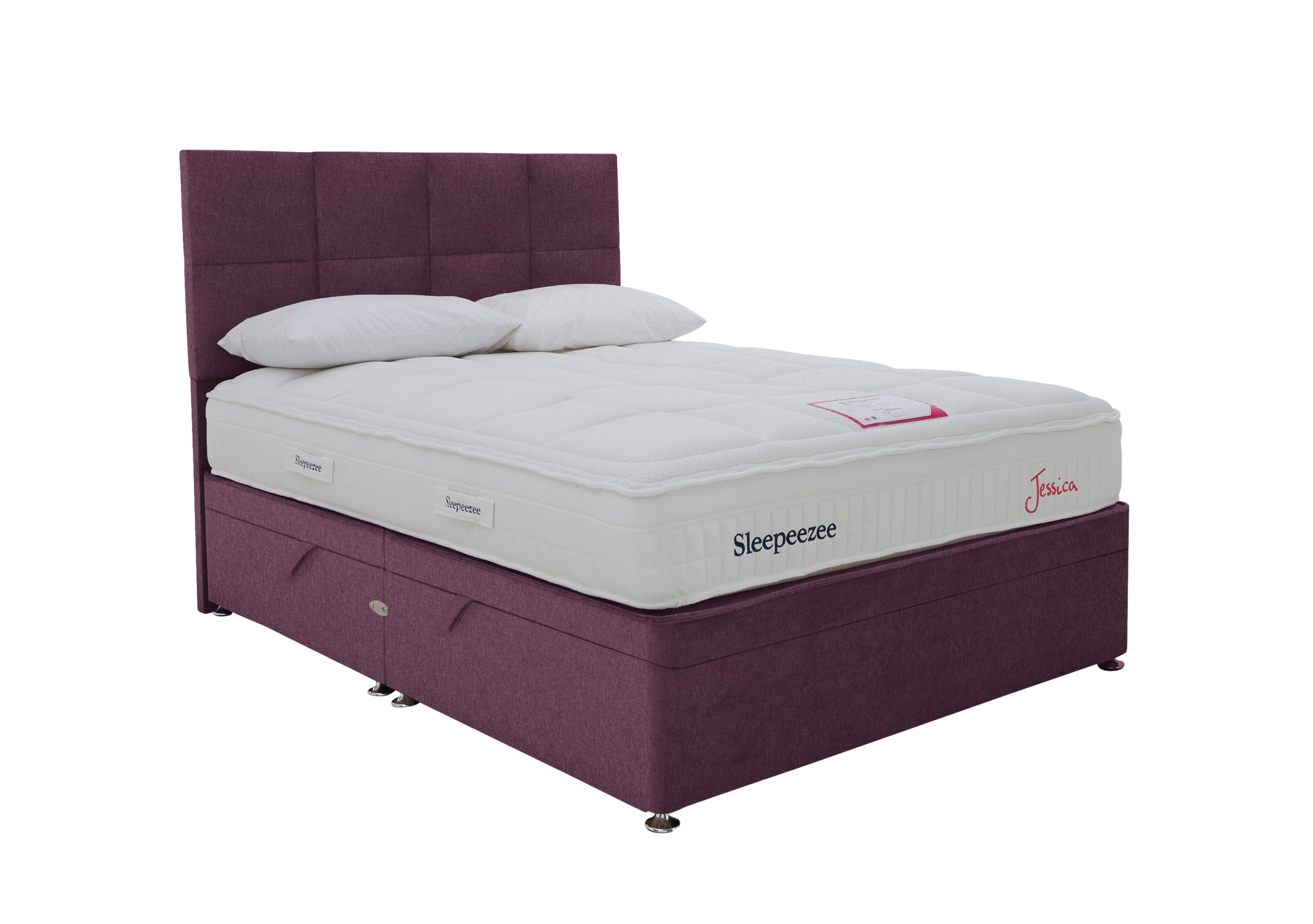 Jessica Side Ottoman Divan Set in Weave Heather on Furniture Village