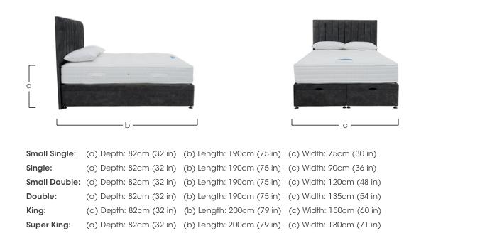 Luxury 2000 End Ottoman Divan Set in  on Furniture Village