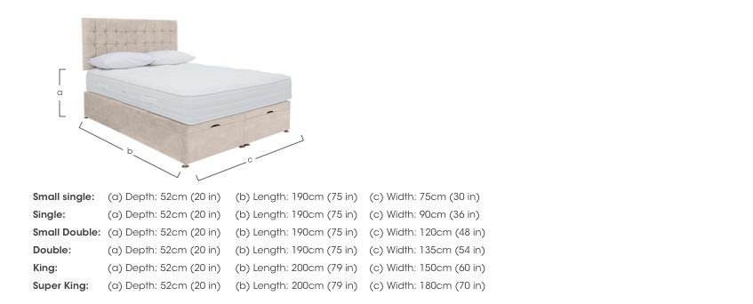 Ergo 1000 End Ottoman Divan Set in  on Furniture Village