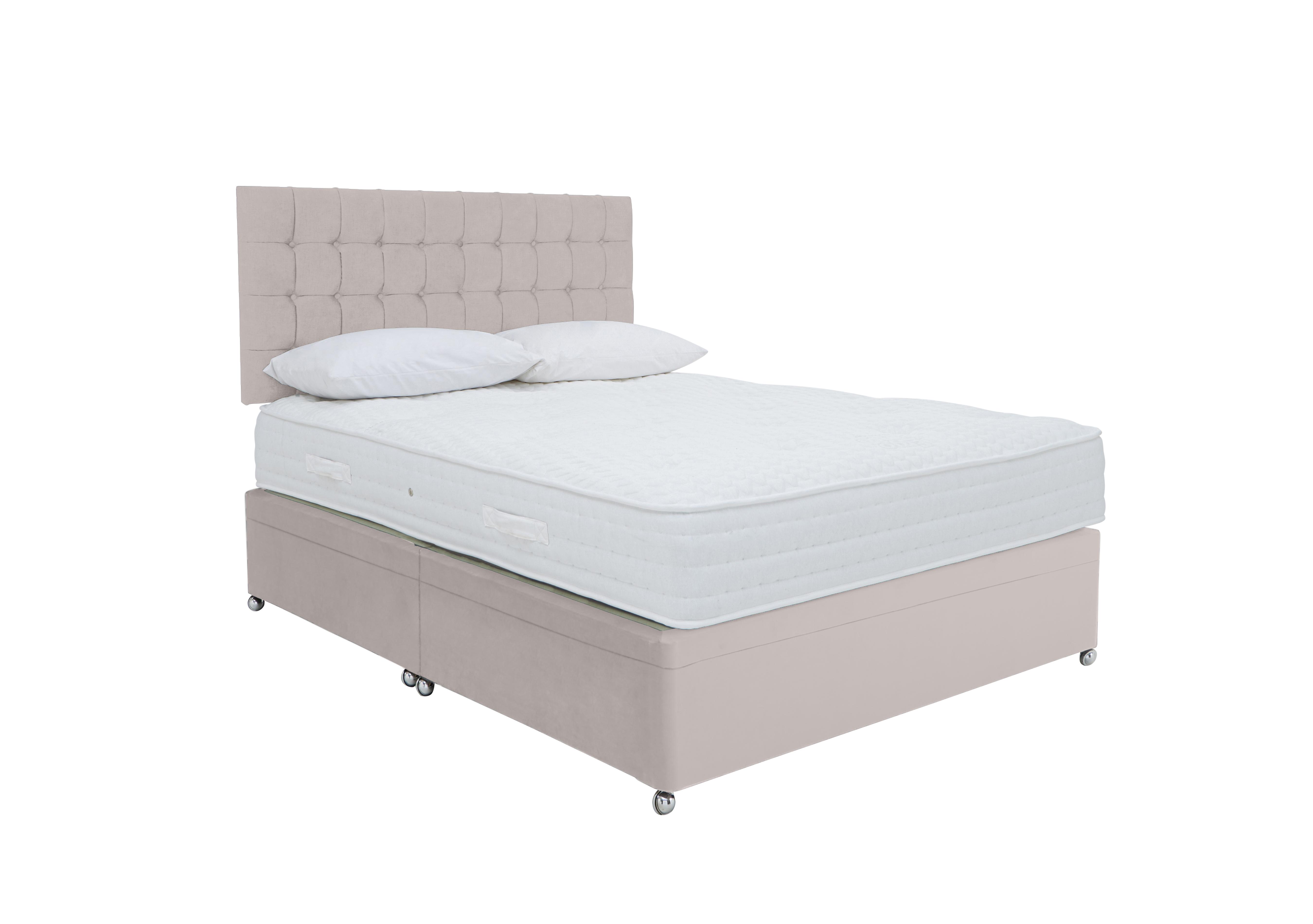 Ergo 1000 Side Ottoman Divan Set in Plush Argent on Furniture Village