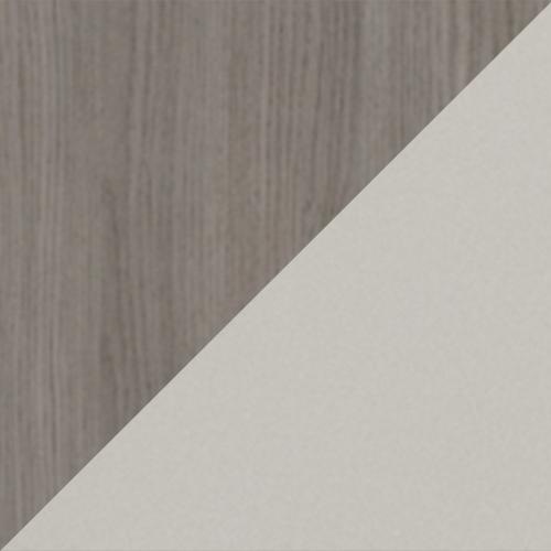 Euston 3 Drawer Chest in Grey Oak / White Grey Gloss on Furniture Village