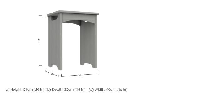 Euston Dressing Table Stool in  on Furniture Village