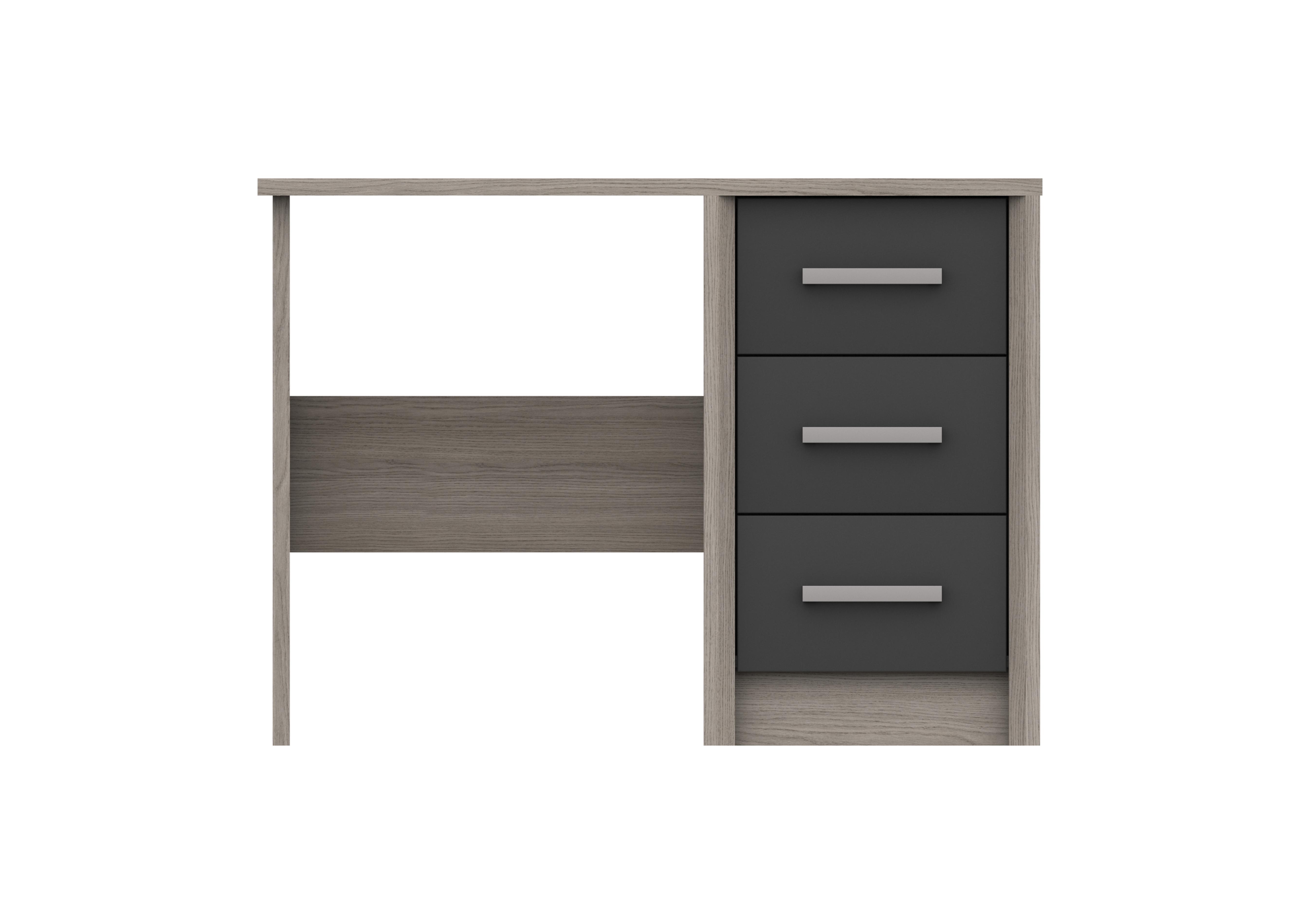 Euston Dressing Table in Grey Oak / Graphite Gloss on Furniture Village