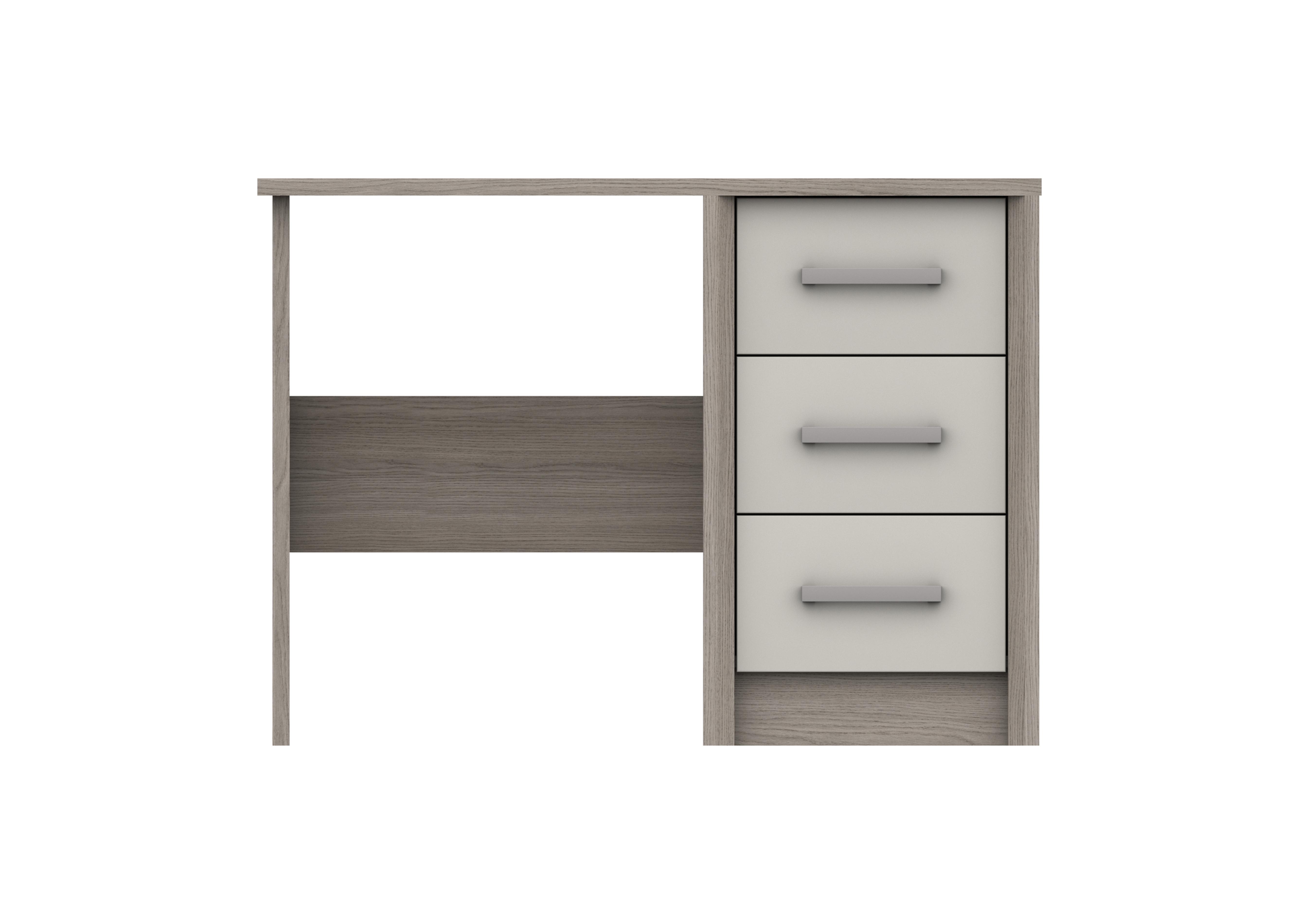 Euston Dressing Table in Grey Oak / White Grey Gloss on Furniture Village